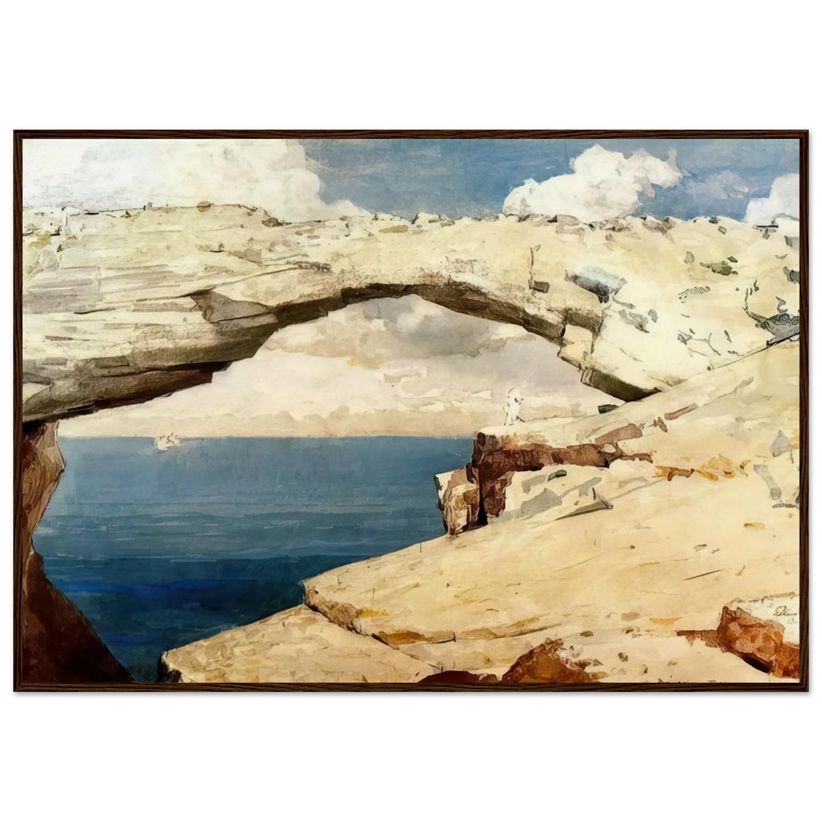 GLASS WINDOWS BAHAMAS 1885 Framed Poster | Winslow Homer Framed Prints Wall Art | Winslow Homer Store