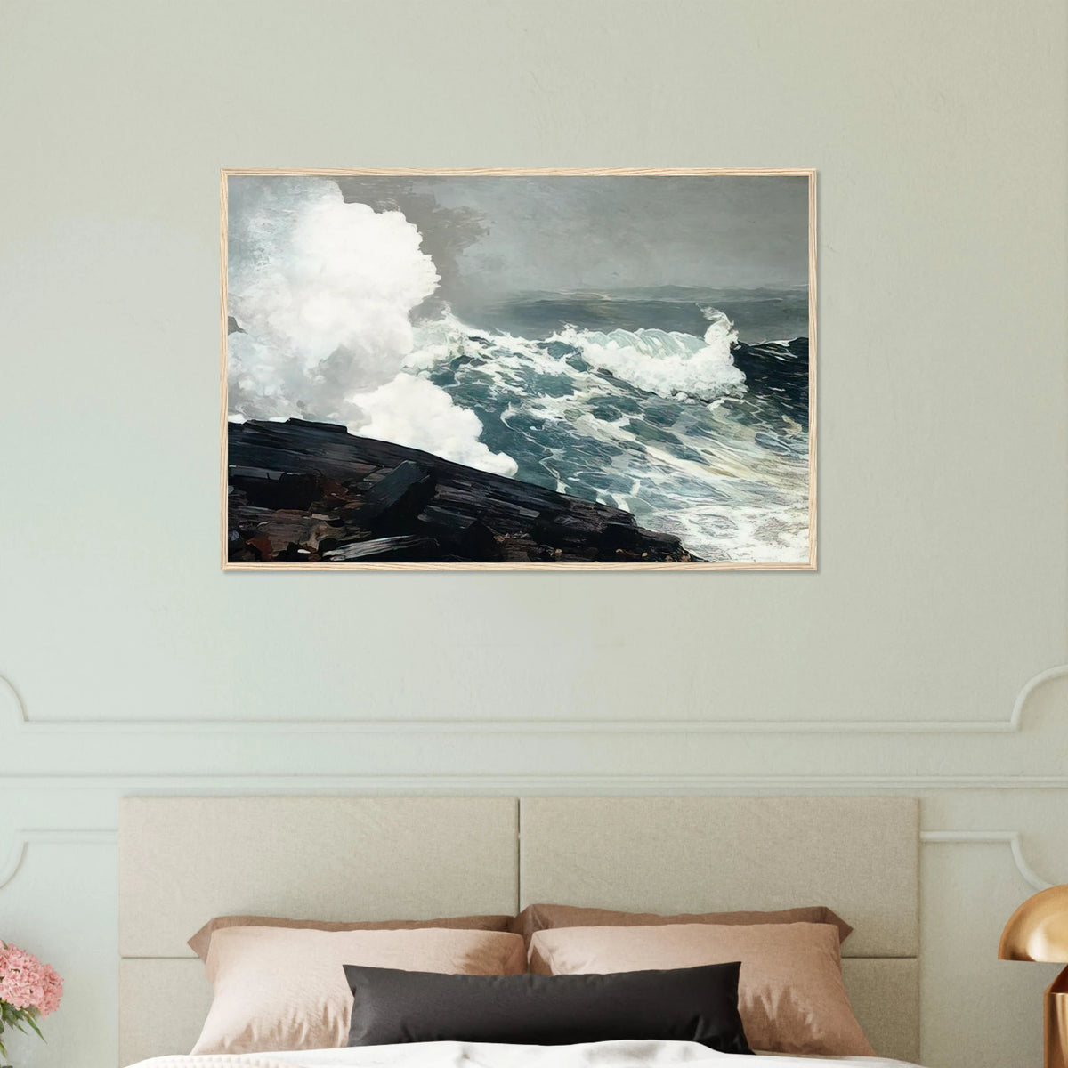 NORTHEASTER Framed Poster | Winslow Homer Framed Prints Wall Art | Winslow Homer Store