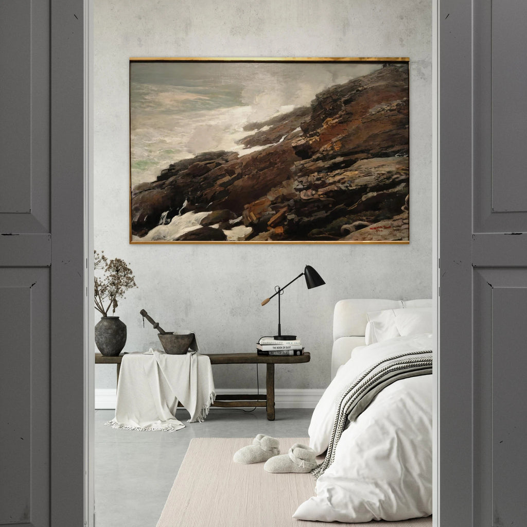 HIGH CLIFF COAST OF MAINE Poster | Winslow Homer Poster | Winslow Homer Store