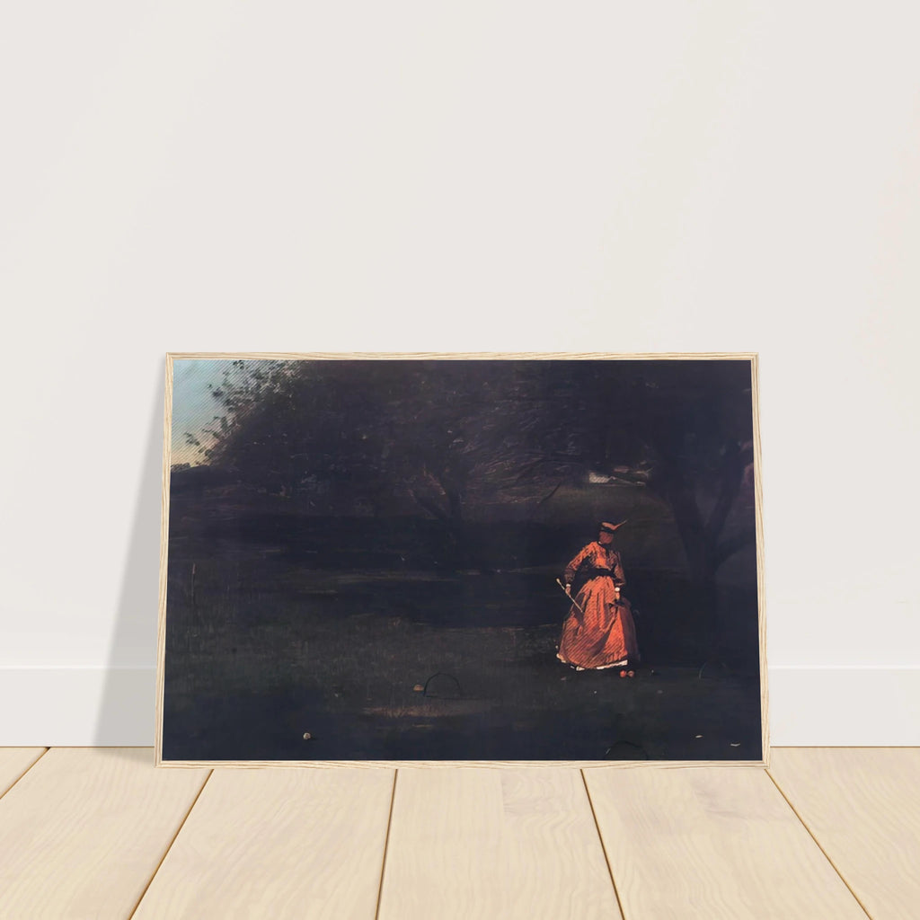 CROQUET PLAYERS 1 Framed Poster | Winslow Homer Framed Prints Wall Art | Winslow Homer Store