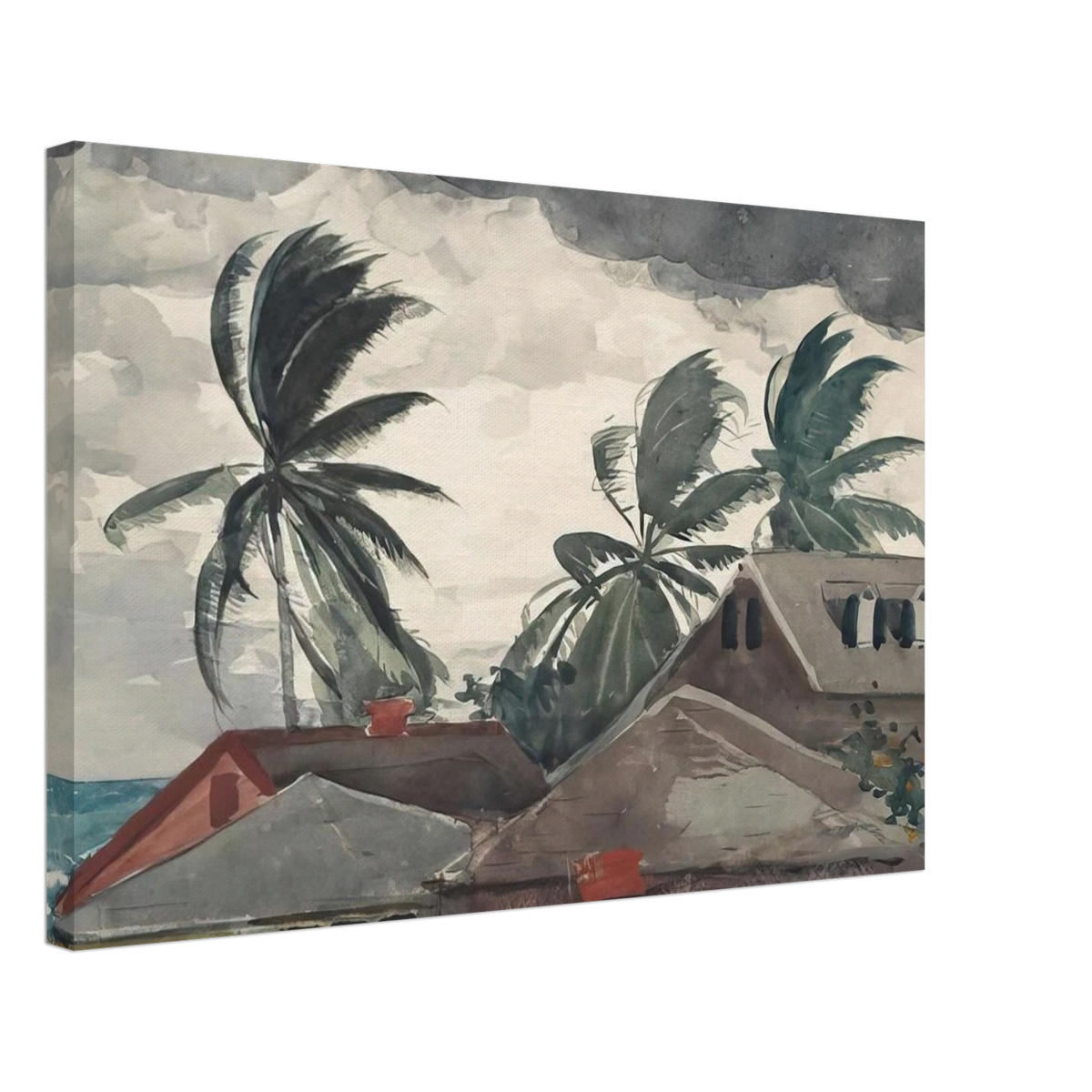 HURRICANE BAHAMAS 1898 Canvas | Winslow Homer Canvas | Winslow Homer Store