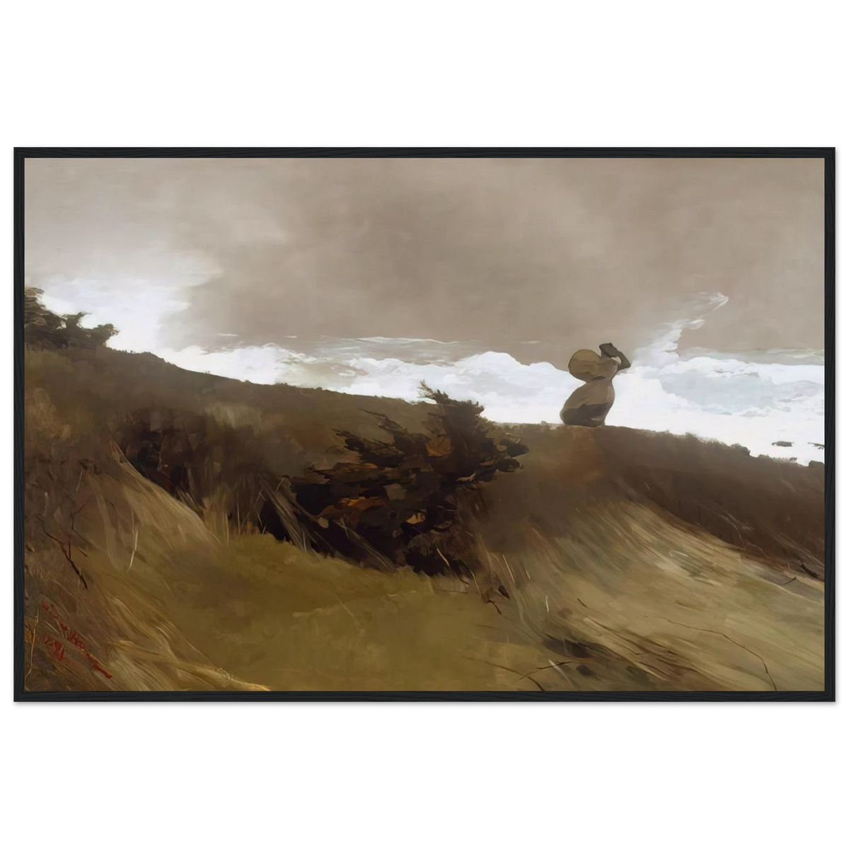 THE WEST WIND Framed Poster | Winslow Homer Framed Prints Wall Art | Winslow Homer Store