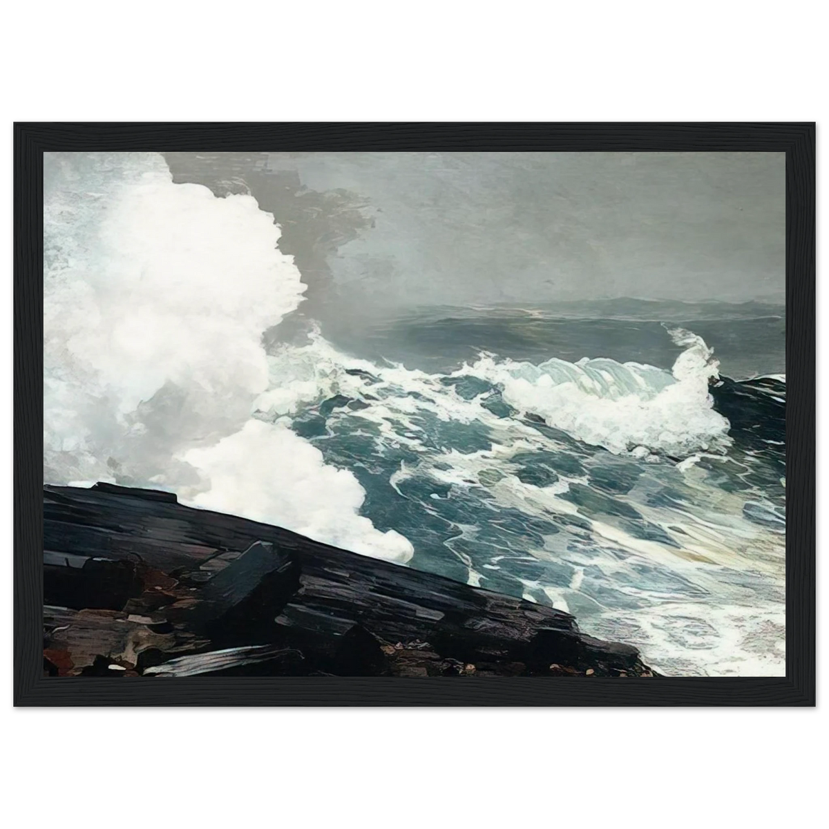 NORTHEASTER Framed Poster | Winslow Homer Framed Prints Wall Art | Winslow Homer Store