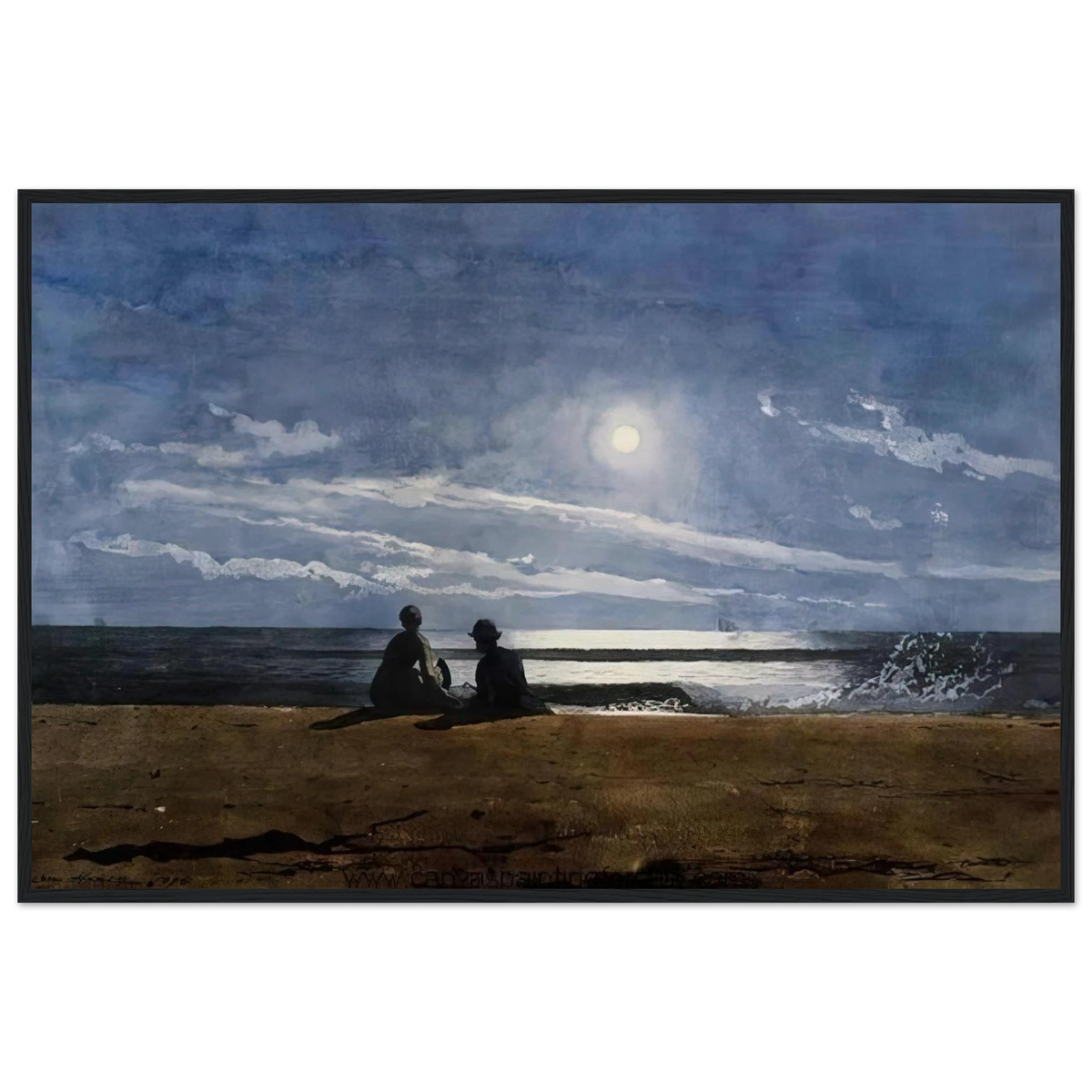 MOONLIGHT Framed Poster | Winslow Homer Framed Prints Wall Art | Winslow Homer Store