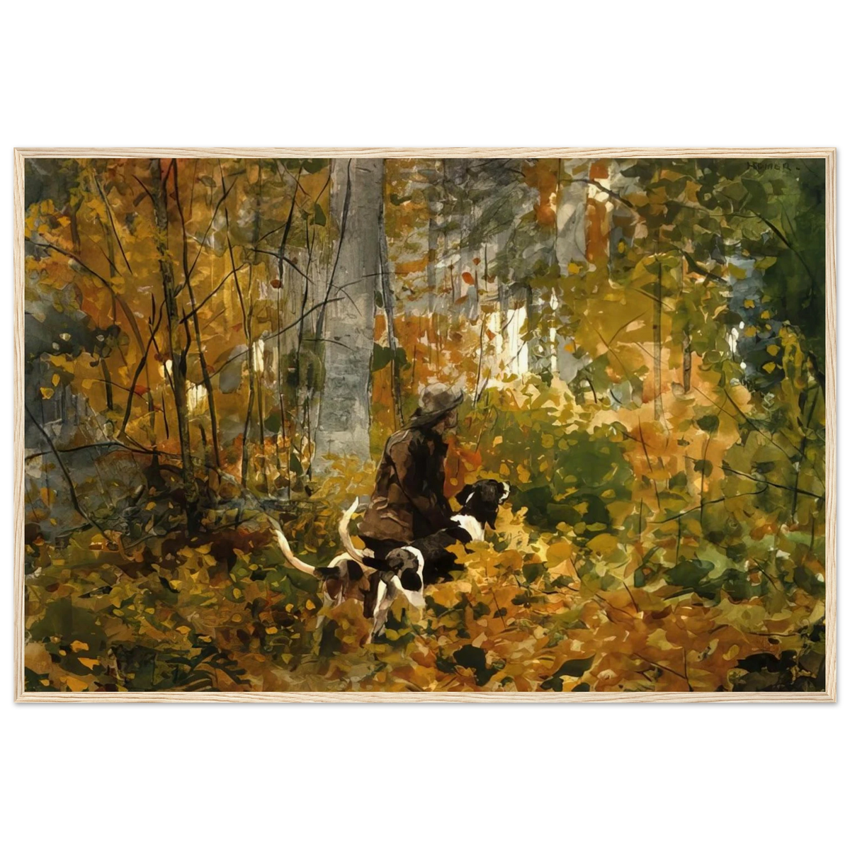ON THE TRAIL Framed Poster | Winslow Homer Framed Prints Wall Art | Winslow Homer Store