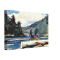 HUDSON RIVER LOGGING Canvas | Winslow Homer Canvas | Winslow Homer Store