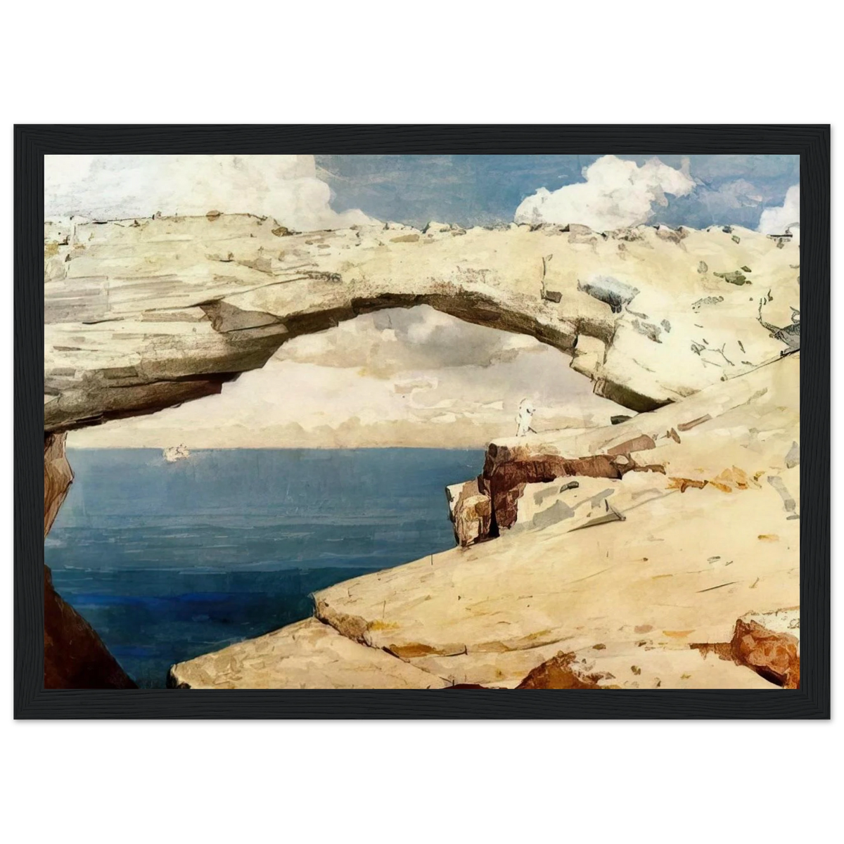 GLASS WINDOWS BAHAMAS 1885 Framed Poster | Winslow Homer Framed Prints Wall Art | Winslow Homer Store