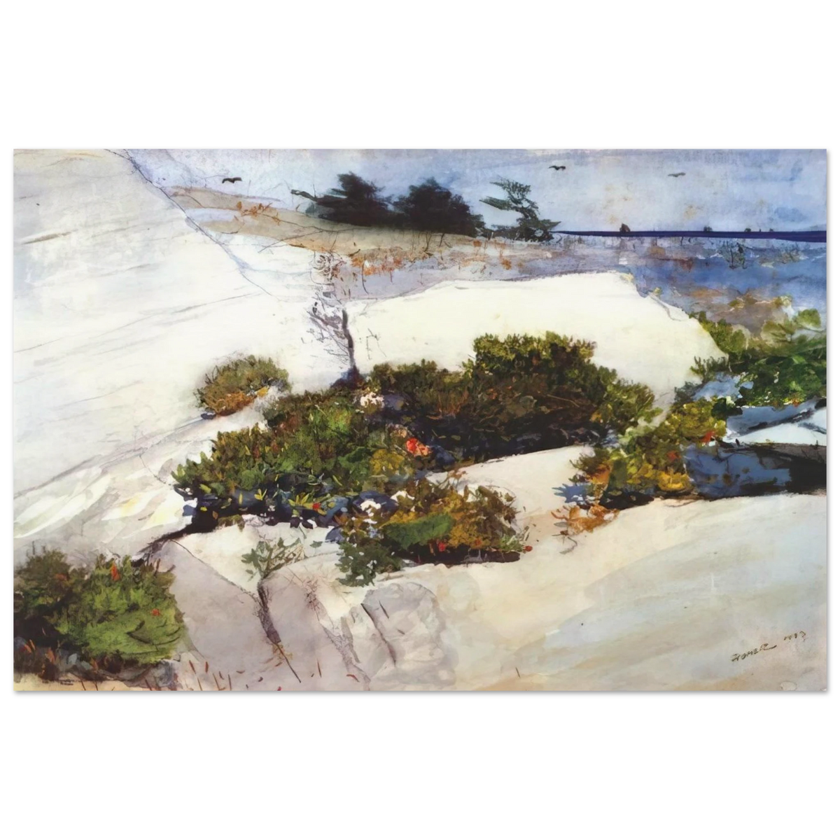 MAINE CLIFFS Poster | Winslow Homer Poster | Winslow Homer Store
