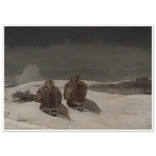 BELOW ZERO Framed Poster | Winslow Homer Framed Prints Wall Art | Winslow Homer Store