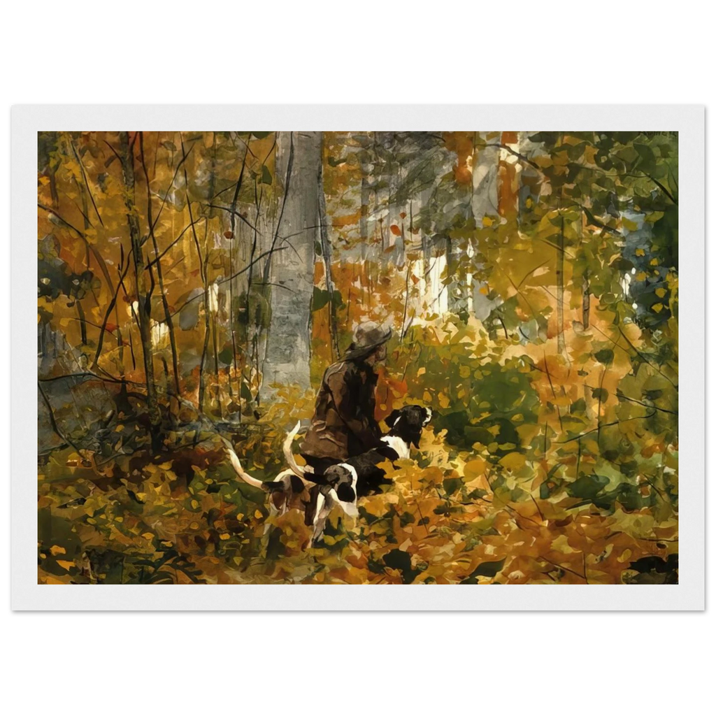 ON THE TRAIL Framed Poster | Winslow Homer Framed Prints Wall Art | Winslow Homer Store