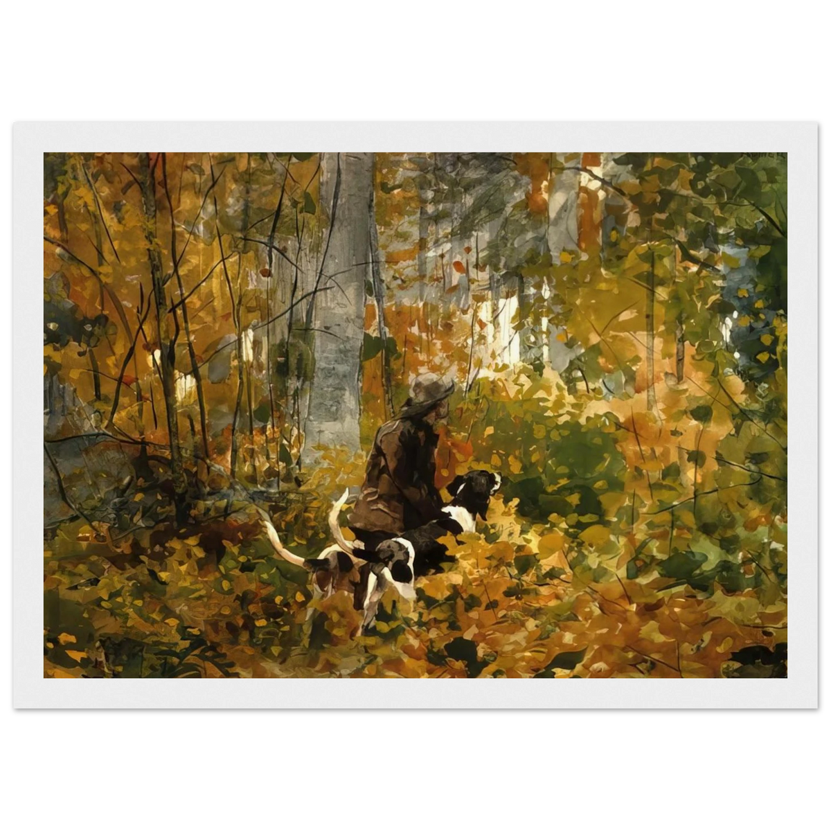 ON THE TRAIL Framed Poster | Winslow Homer Framed Prints Wall Art | Winslow Homer Store