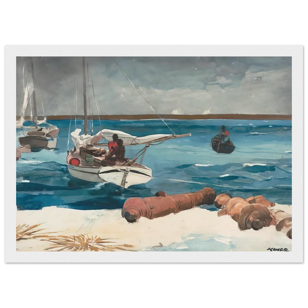 NASSAU 1899 Framed Poster | Winslow Homer Framed Prints Wall Art | Winslow Homer Store