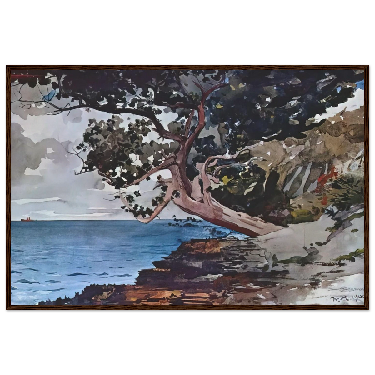 NORTH ROAD BERMUDA Framed Poster | Winslow Homer Framed Prints Wall Art | Winslow Homer Store