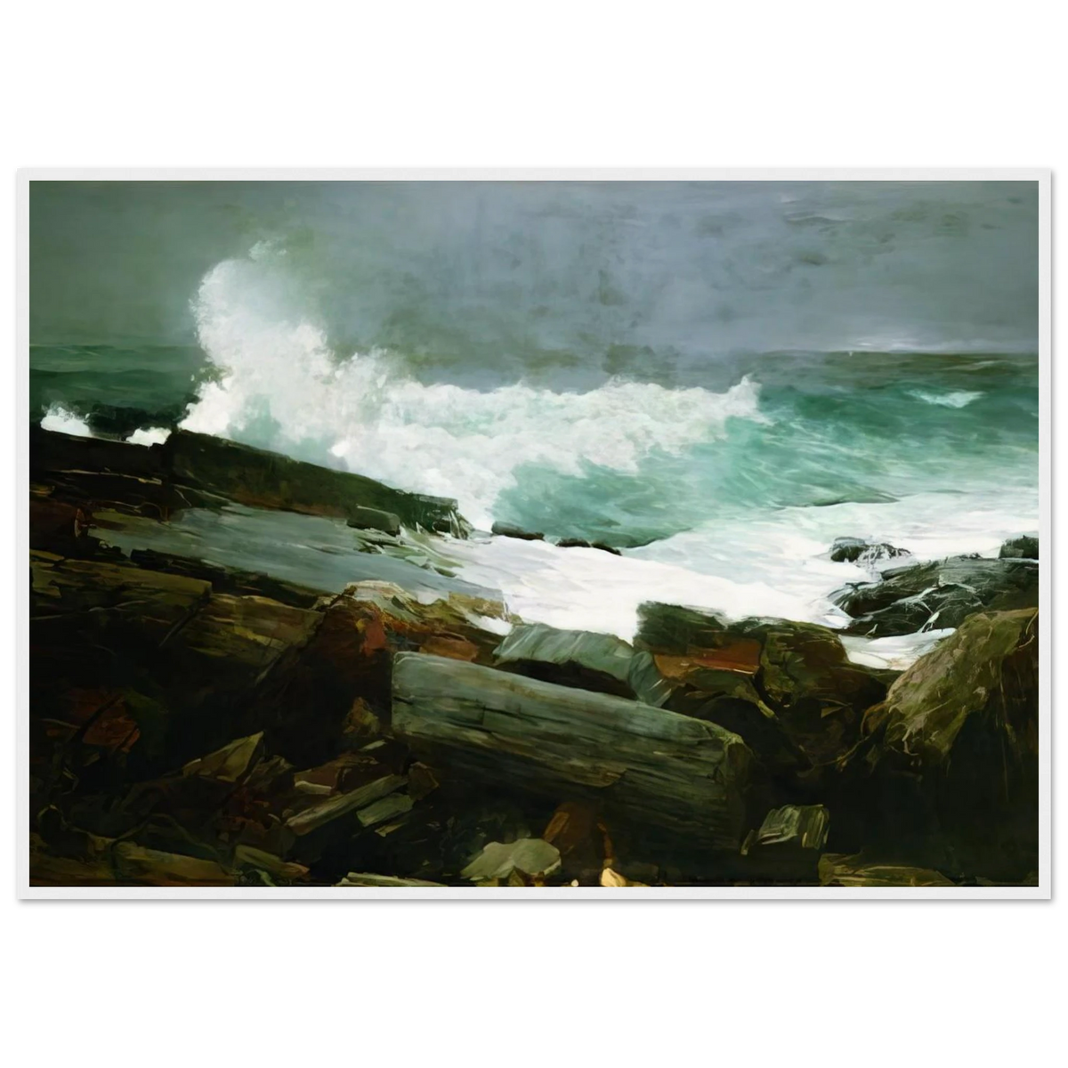 WEATHERBEATEN 1894 Framed Poster | Winslow Homer Framed Prints Wall Art | Winslow Homer Store