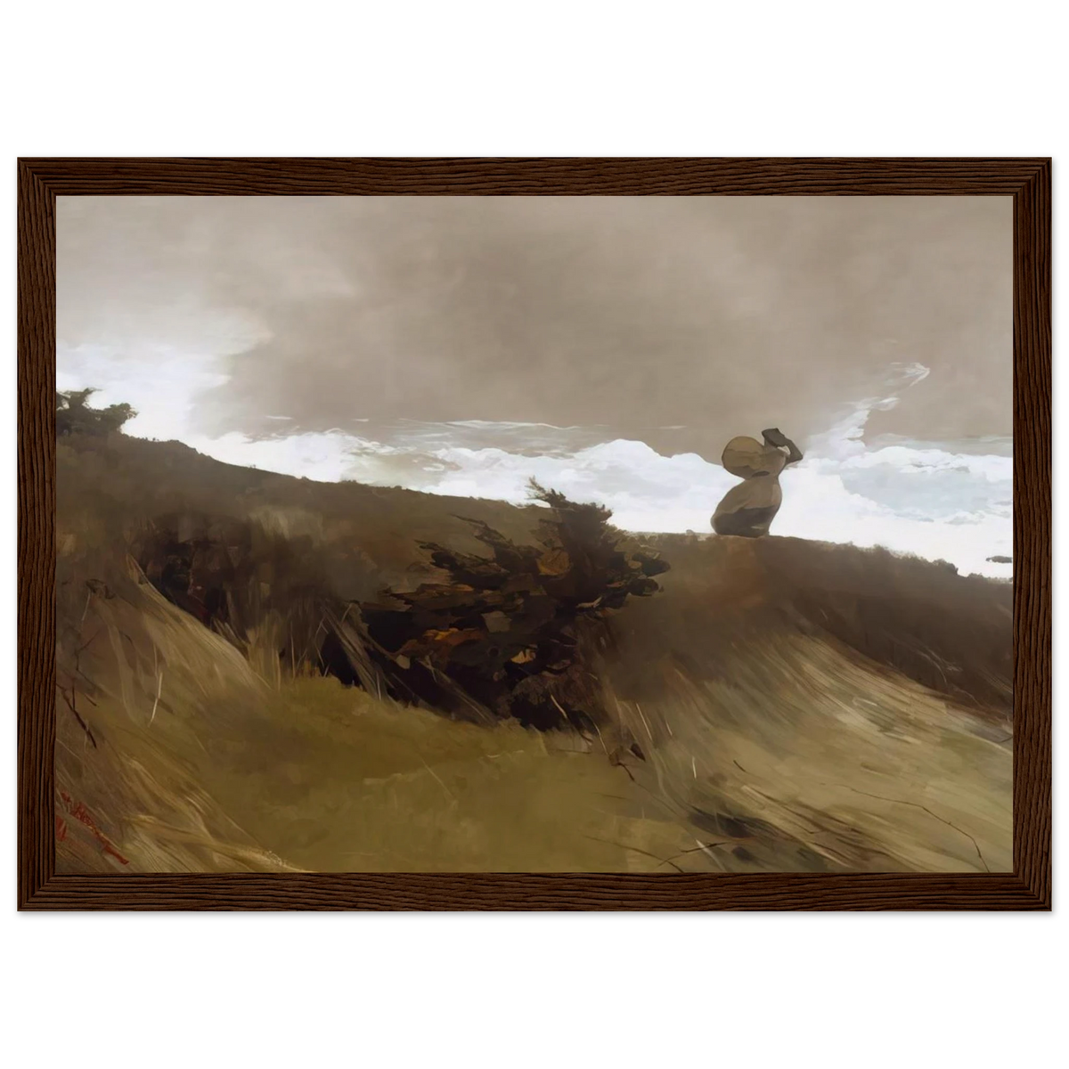THE WEST WIND Framed Poster | Winslow Homer Framed Prints Wall Art | Winslow Homer Store