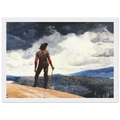 THE WOODCUTTER Framed Poster | Winslow Homer Framed Prints Wall Art | Winslow Homer Store