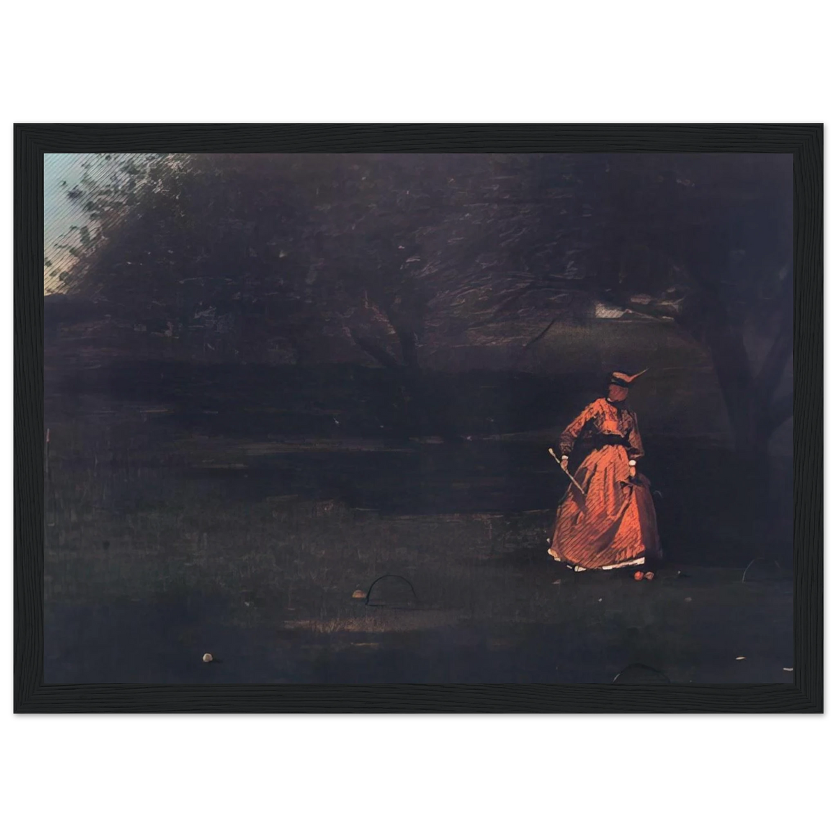 CROQUET PLAYERS 1 Framed Poster | Winslow Homer Framed Prints Wall Art | Winslow Homer Store