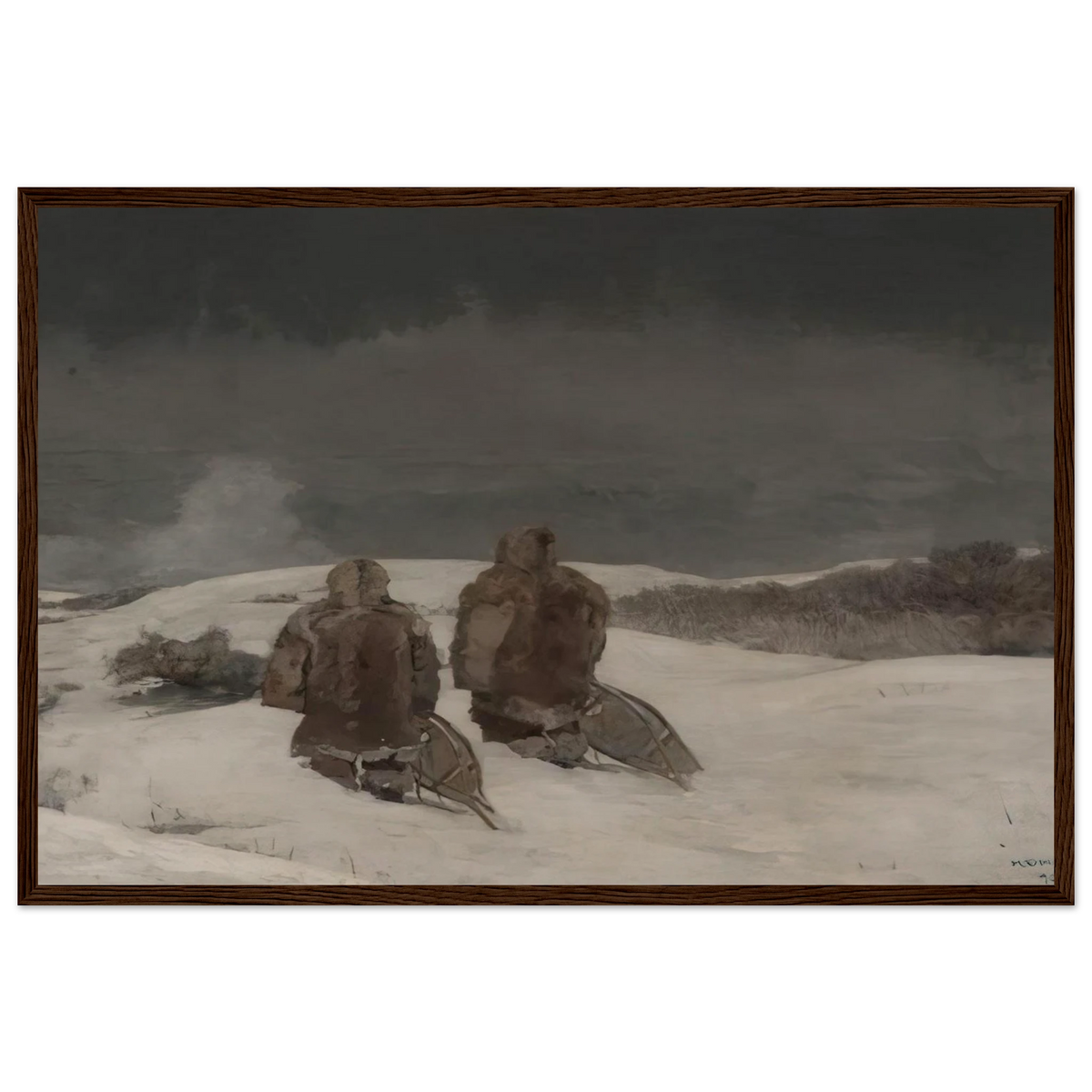BELOW ZERO Framed Poster | Winslow Homer Framed Prints Wall Art | Winslow Homer Store