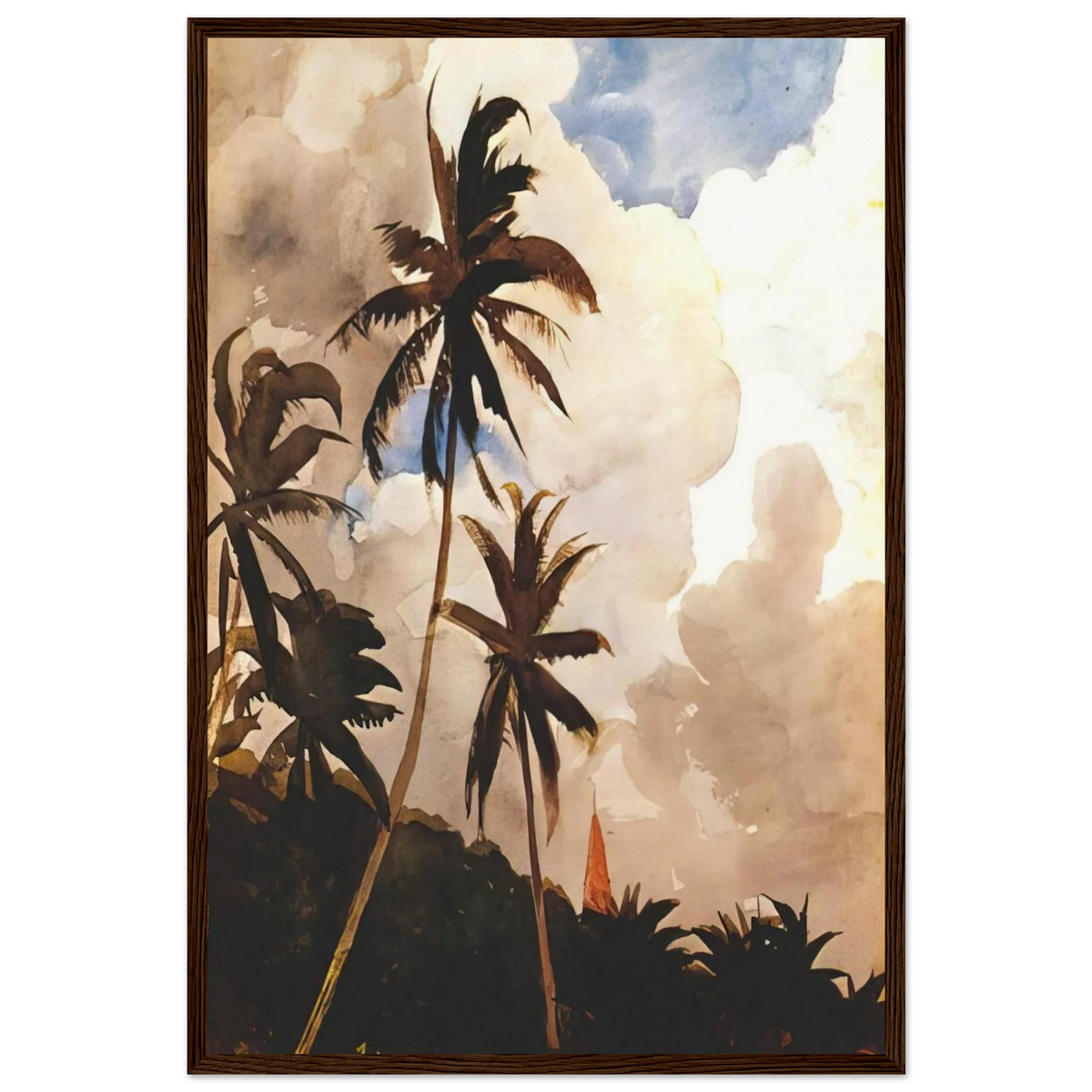 PALM TREES BAHAMAS Framed Poster | Winslow Homer Framed Prints Wall Art | Winslow Homer Store