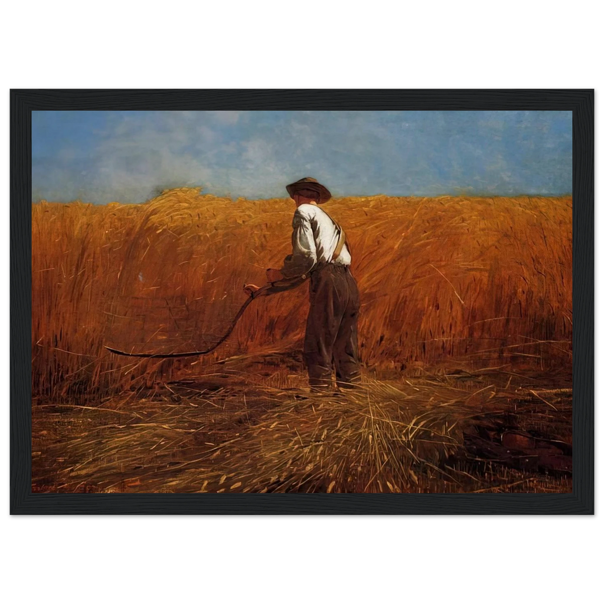 THE VETERAN IN A NEW FIELD Framed Poster | Winslow Homer Framed Prints Wall Art | Winslow Homer Store