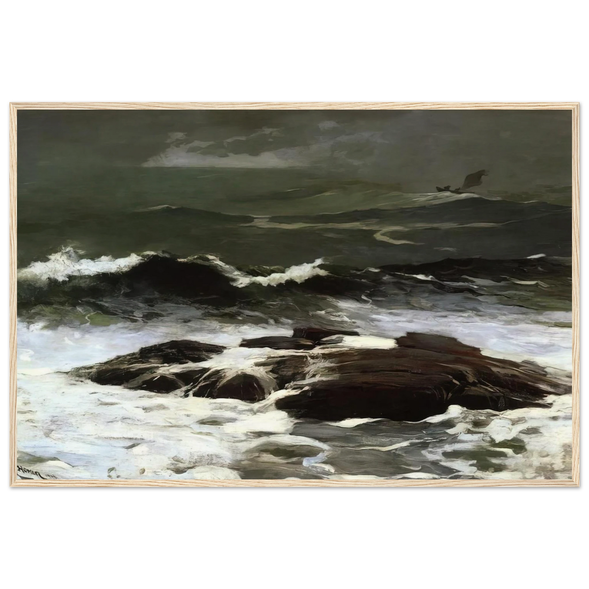 SUMMER SQUALL 1904 Framed Poster | Winslow Homer Framed Prints Wall Art | Winslow Homer Store