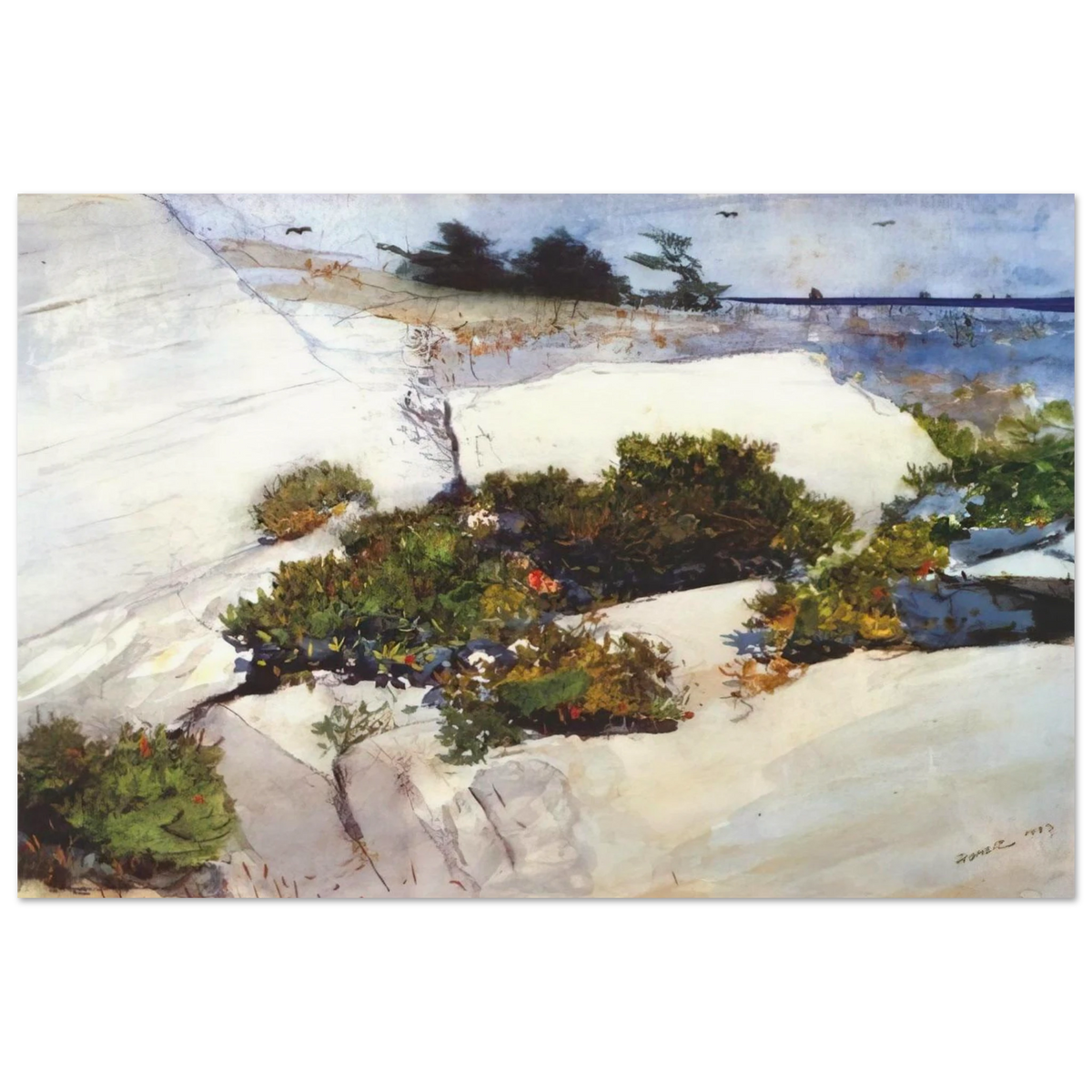 MAINE CLIFFS Poster | Winslow Homer Poster | Winslow Homer Store