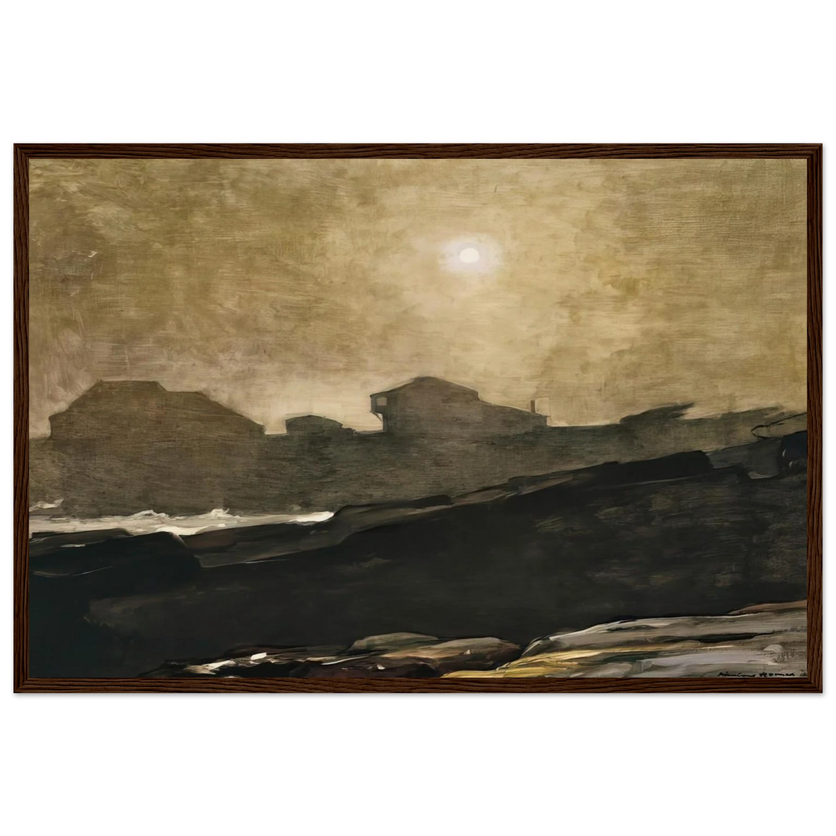 THE ARTISTS STUDIO IN AFTERNOON FOG 1894 Framed Poster | Winslow Homer Framed Prints Wall Art | Winslow Homer Store