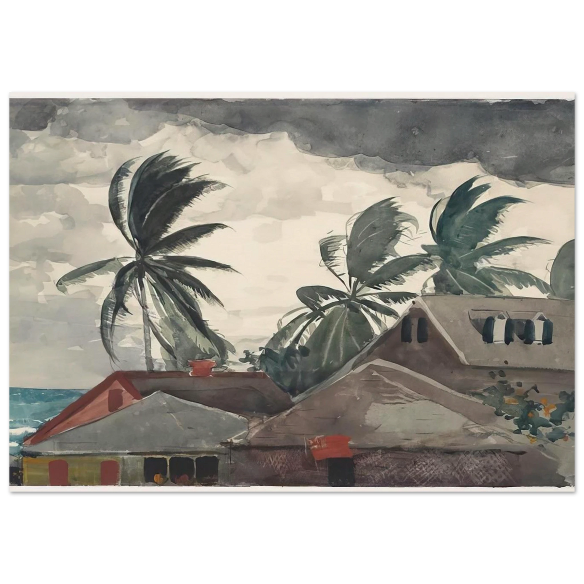 HURRICANE BAHAMAS 1898 Poster | Winslow Homer Poster | Winslow Homer Store