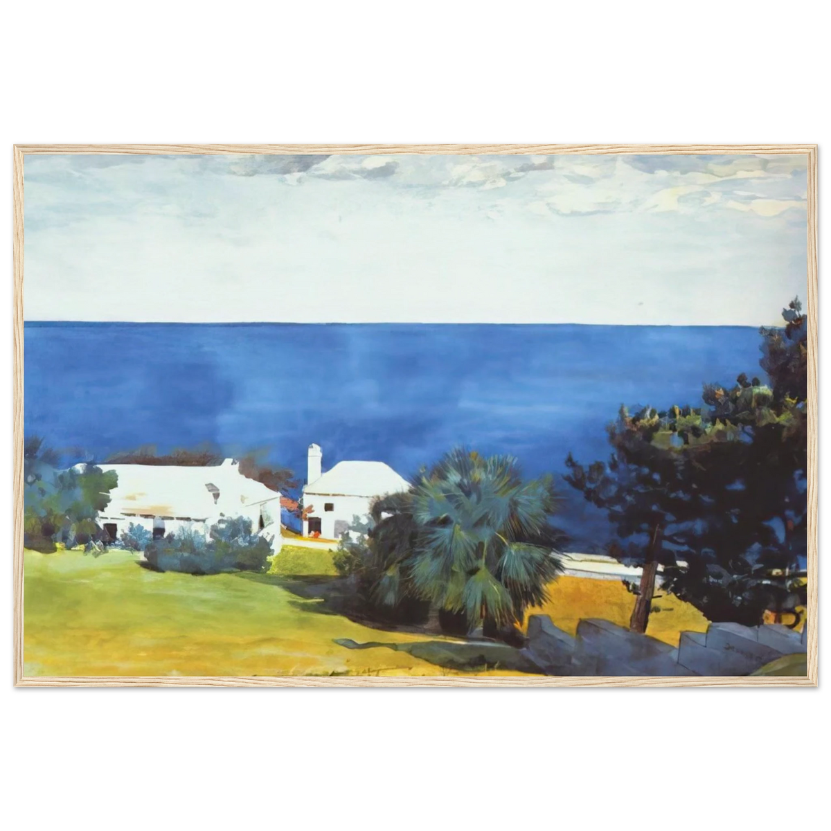 SHORE AT BERMUDA Framed Poster | Winslow Homer Framed Prints Wall Art | Winslow Homer Store