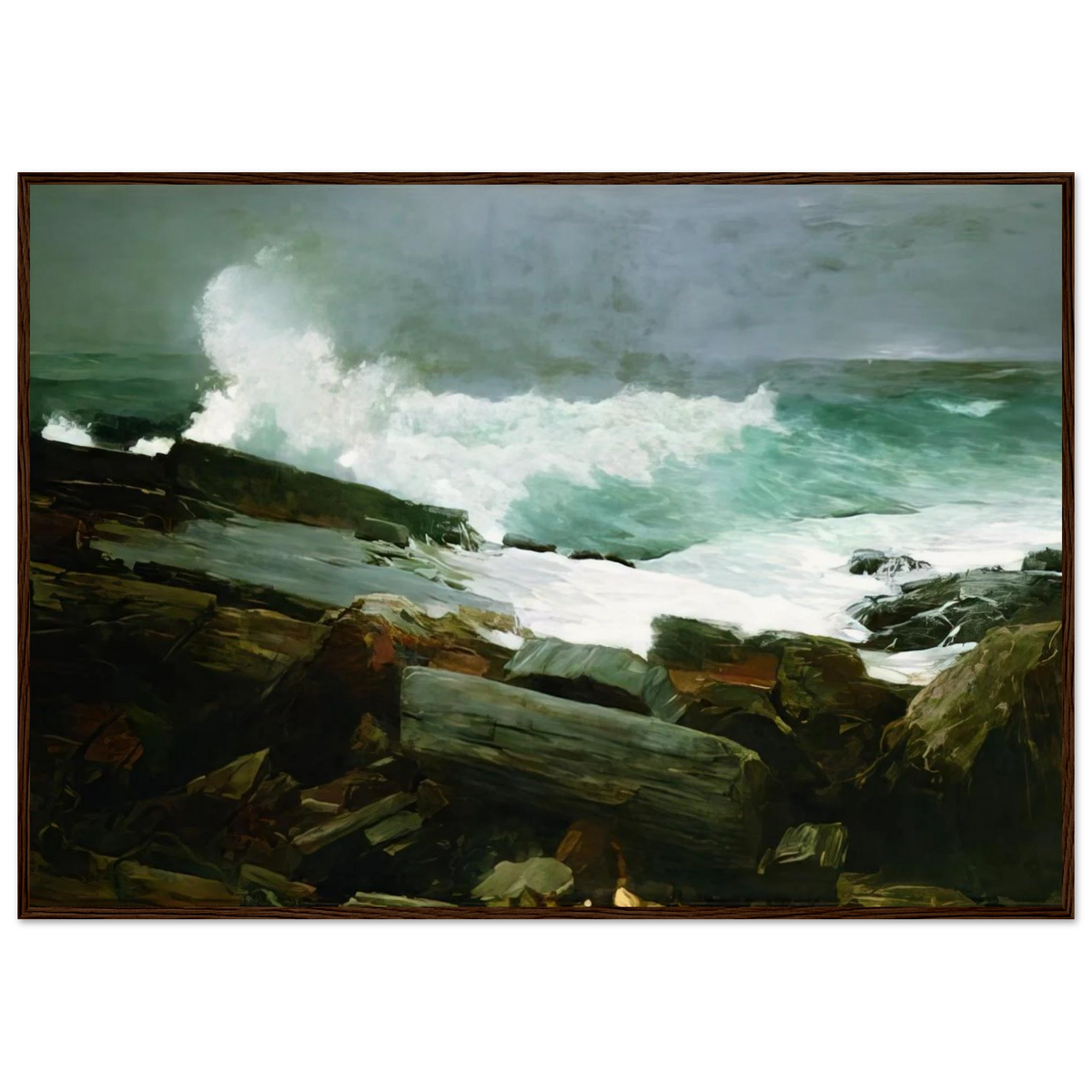 WEATHERBEATEN 1894 Framed Poster | Winslow Homer Framed Prints Wall Art | Winslow Homer Store