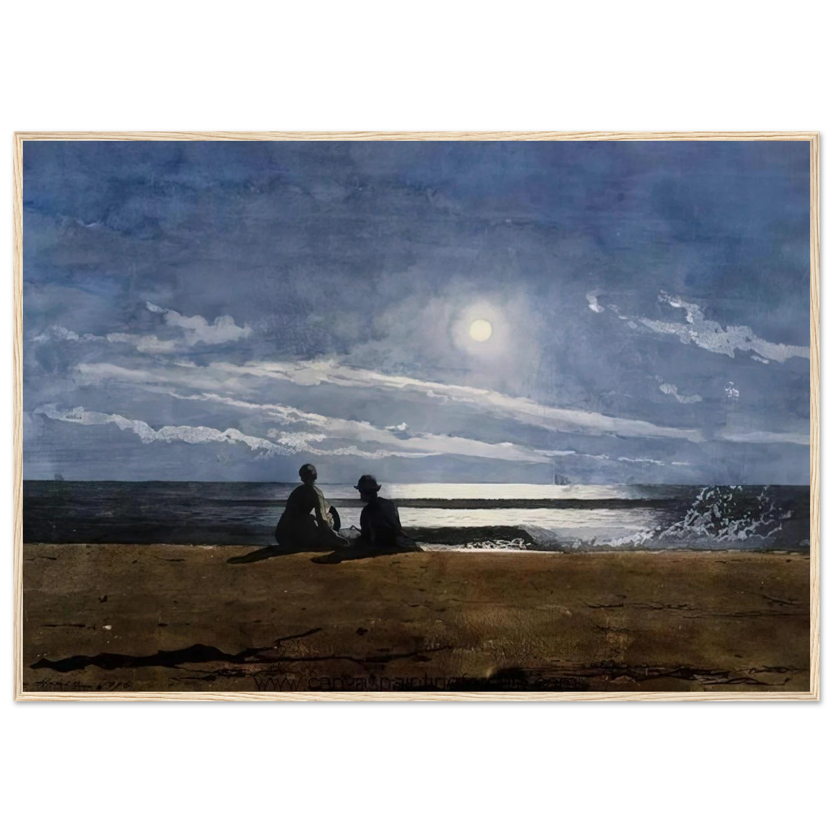 MOONLIGHT Framed Poster | Winslow Homer Framed Prints Wall Art | Winslow Homer Store