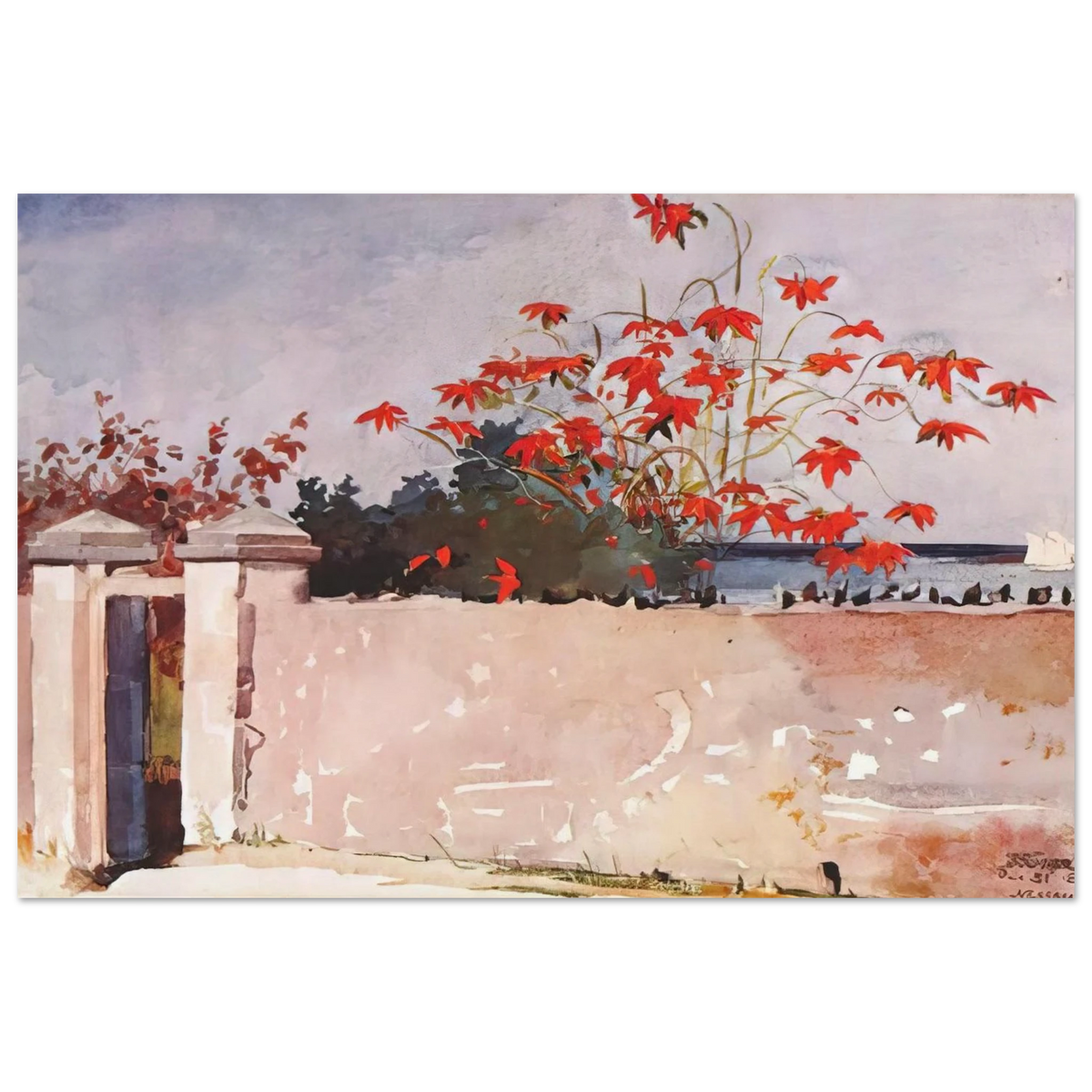 A WALL NASSAU Poster | Winslow Homer Poster | Winslow Homer Store