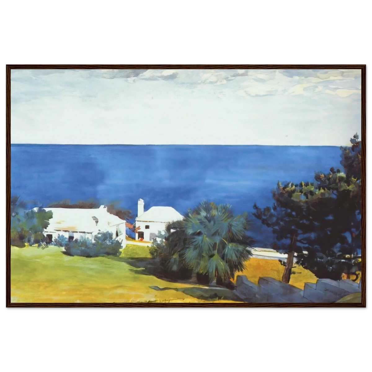 SHORE AT BERMUDA Framed Poster | Winslow Homer Framed Prints Wall Art | Winslow Homer Store