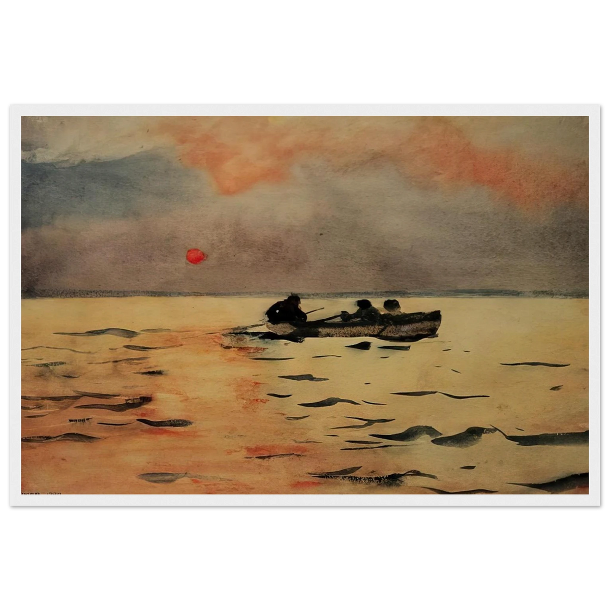 ROWING HOME Framed Poster | Winslow Homer Framed Prints Wall Art | Winslow Homer Store