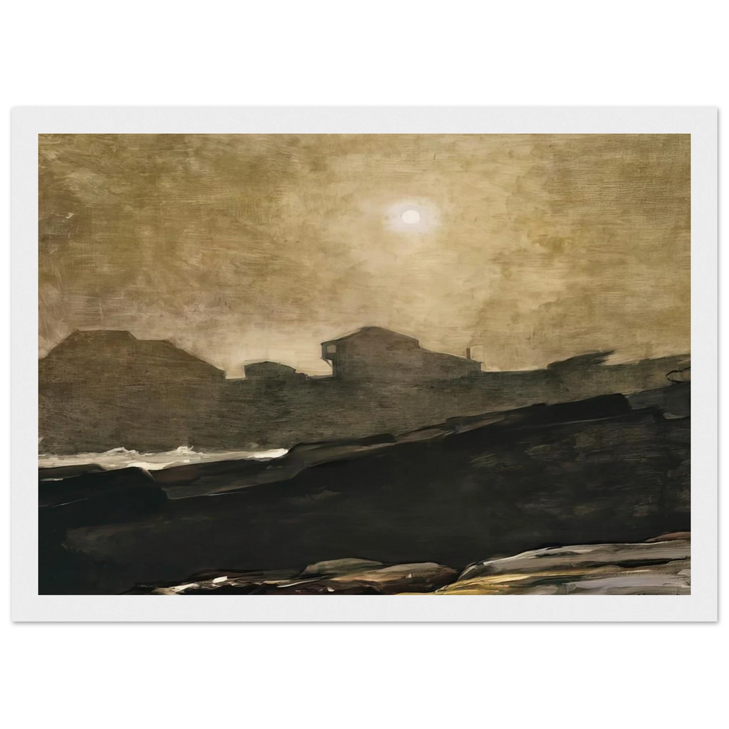 THE ARTISTS STUDIO IN AFTERNOON FOG 1894 Framed Poster | Winslow Homer Framed Prints Wall Art | Winslow Homer Store