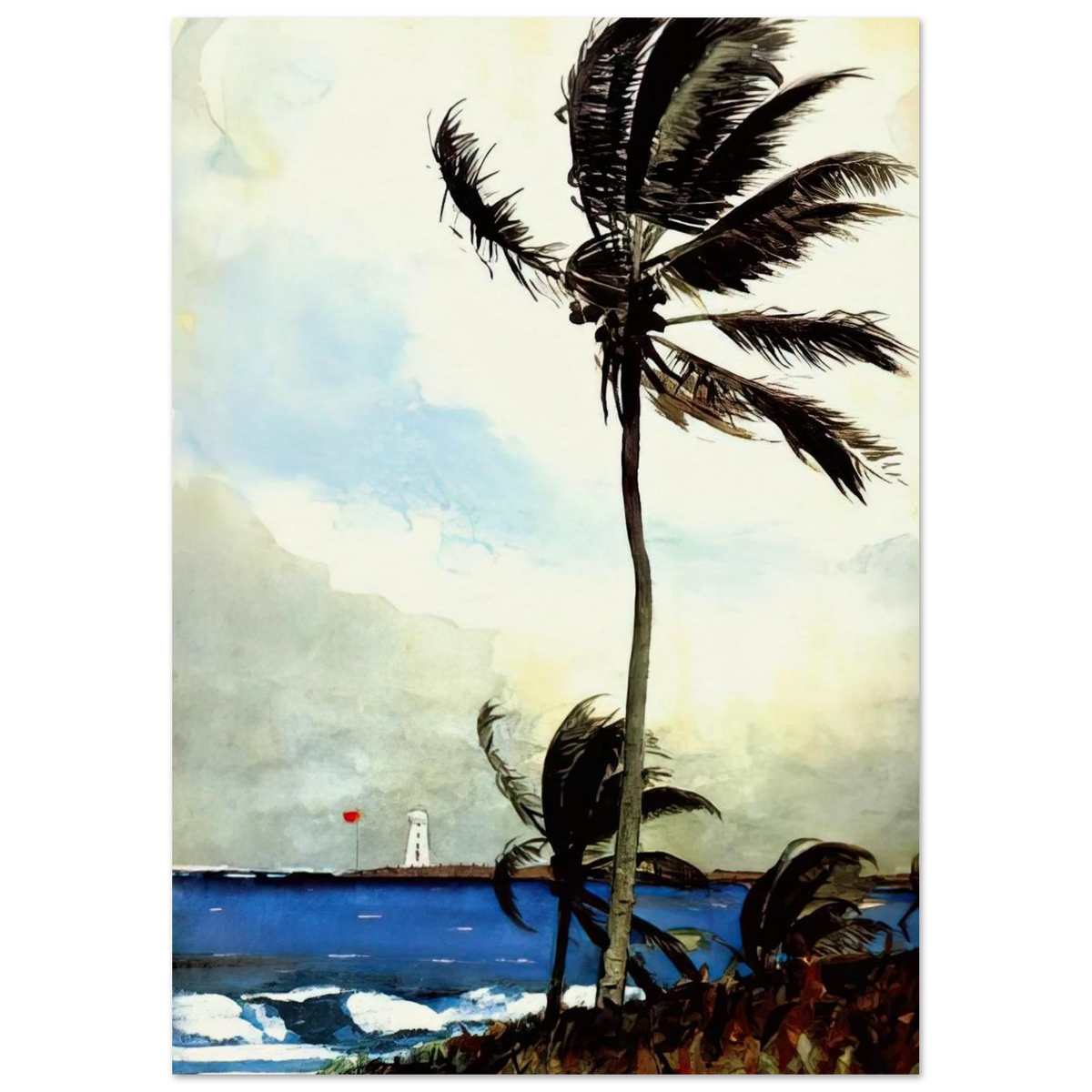 PALM TREE NASSAU Poster | Winslow Homer Poster | Winslow Homer Store