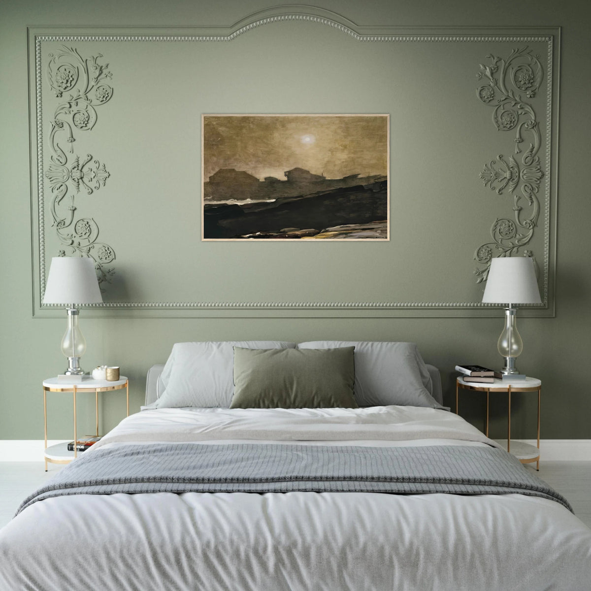 THE ARTISTS STUDIO IN AFTERNOON FOG 1894 Framed Poster | Winslow Homer Framed Prints Wall Art | Winslow Homer Store
