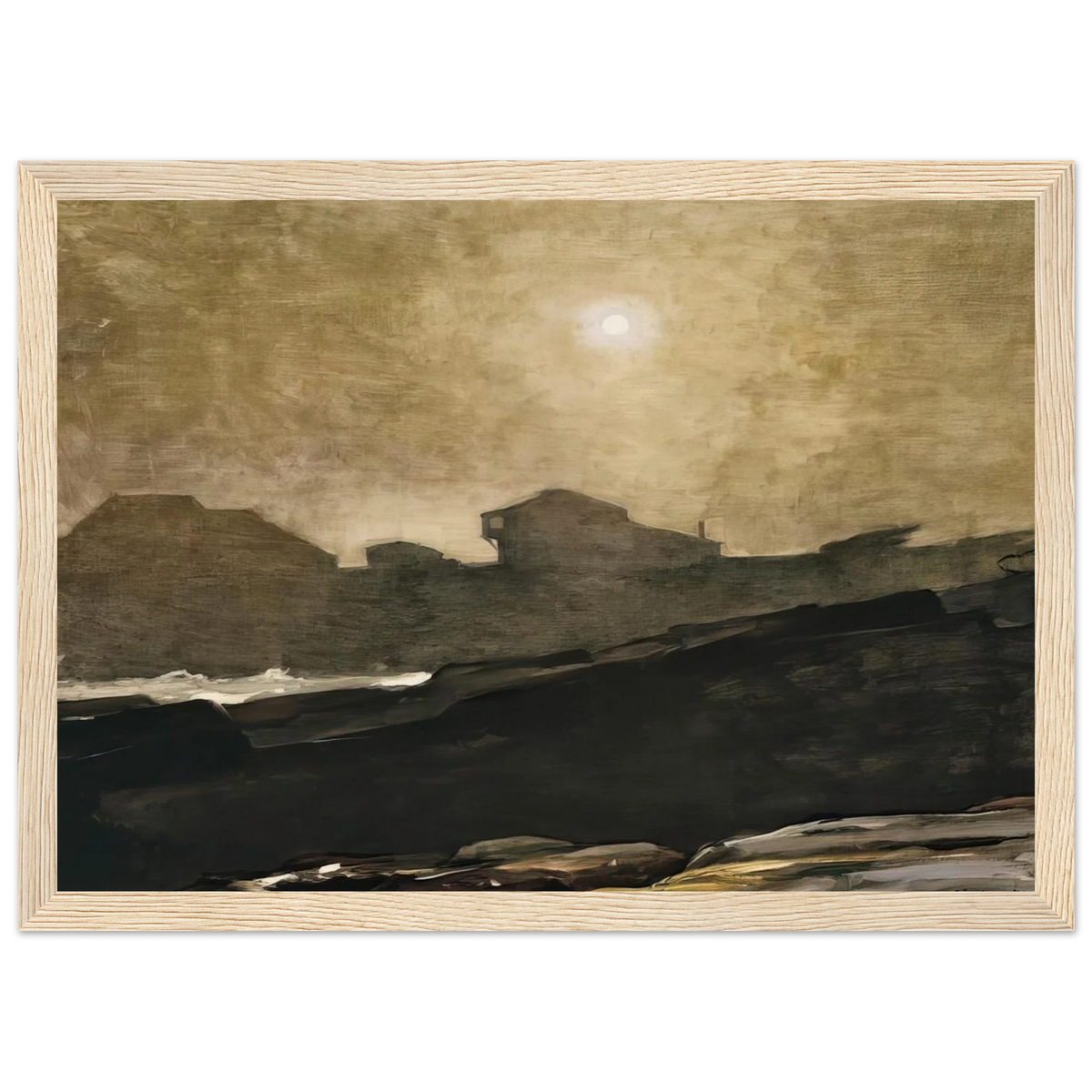 THE ARTISTS STUDIO IN AFTERNOON FOG 1894 Framed Poster | Winslow Homer Framed Prints Wall Art | Winslow Homer Store