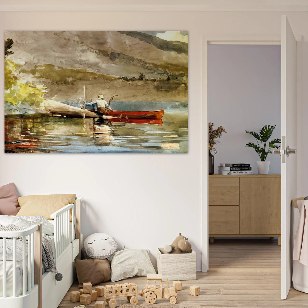 THE RED CANOE 1884 Poster | Winslow Homer Poster | Winslow Homer Store