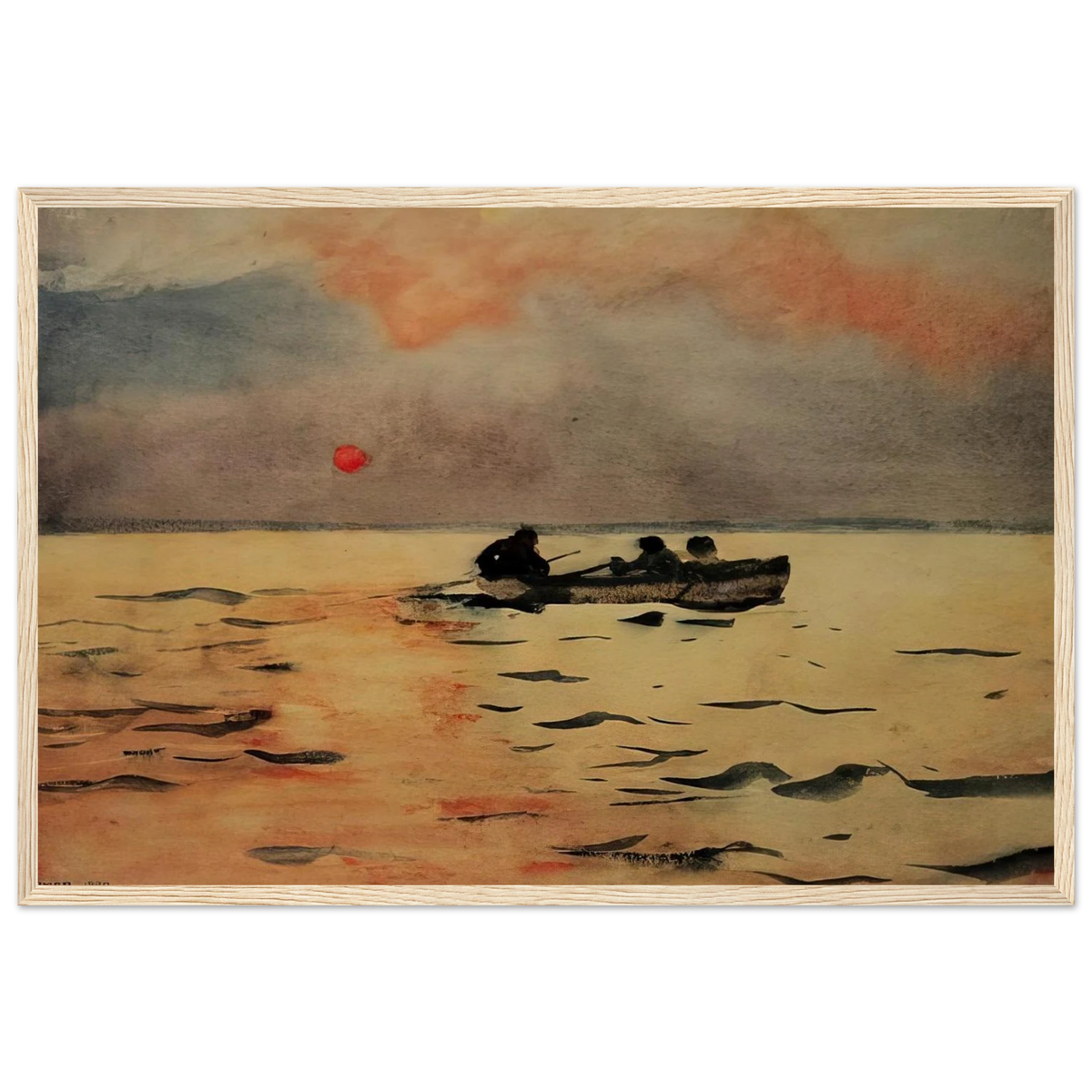 ROWING HOME Framed Poster | Winslow Homer Framed Prints Wall Art | Winslow Homer Store