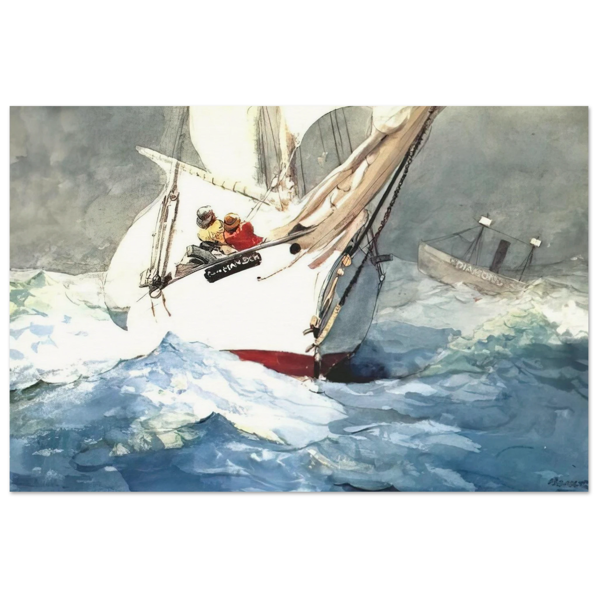 DIAMOND SHOAL Poster | Winslow Homer Poster | Winslow Homer Store