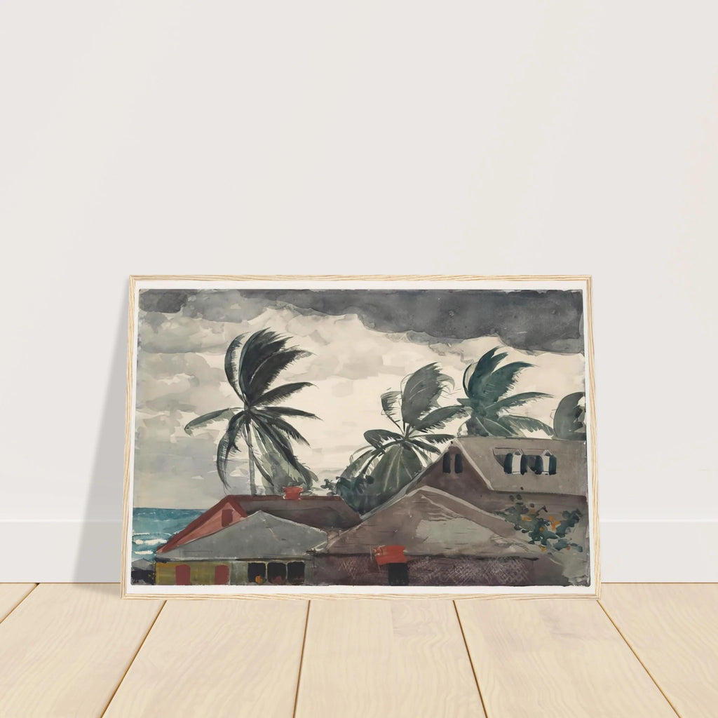 HURRICANE BAHAMAS 1898 Framed Poster | Winslow Homer Framed Prints Wall Art | Winslow Homer Store
