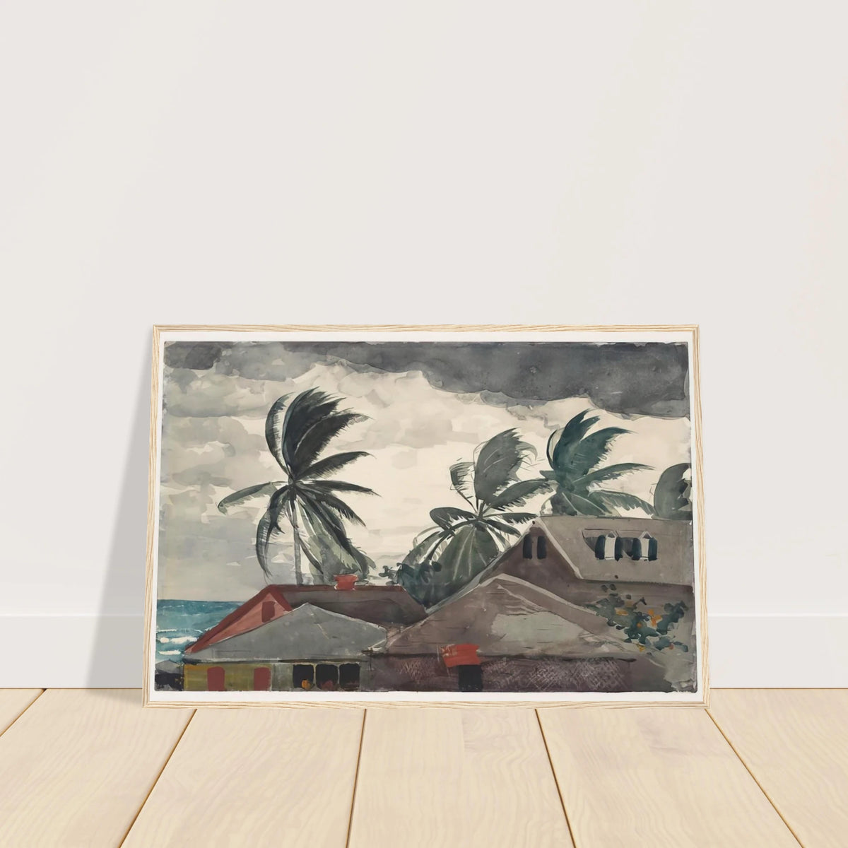 HURRICANE BAHAMAS 1898 Framed Poster | Winslow Homer Framed Prints Wall Art | Winslow Homer Store