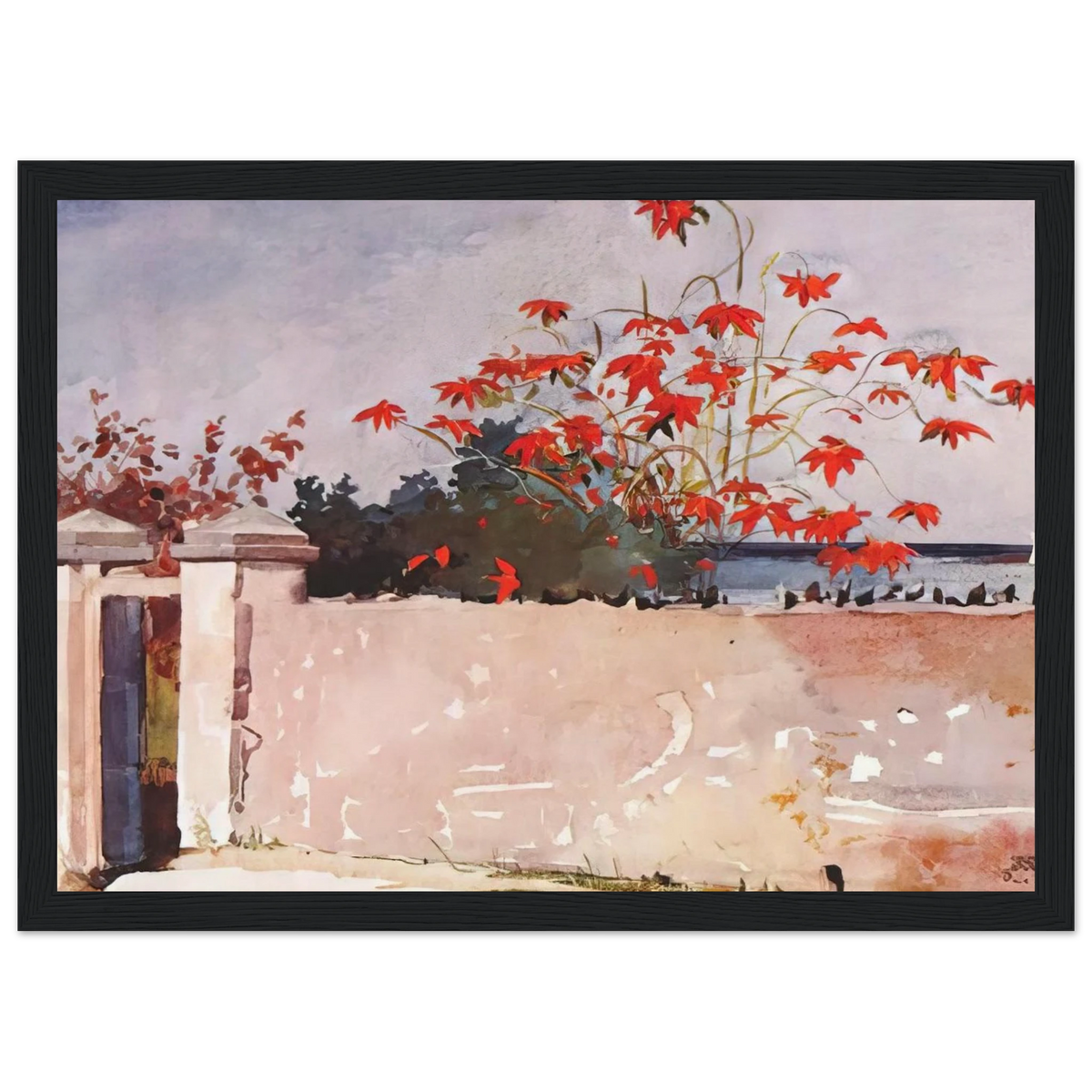 A WALL NASSAU Framed Poster | Winslow Homer Framed Prints Wall Art | Winslow Homer Store