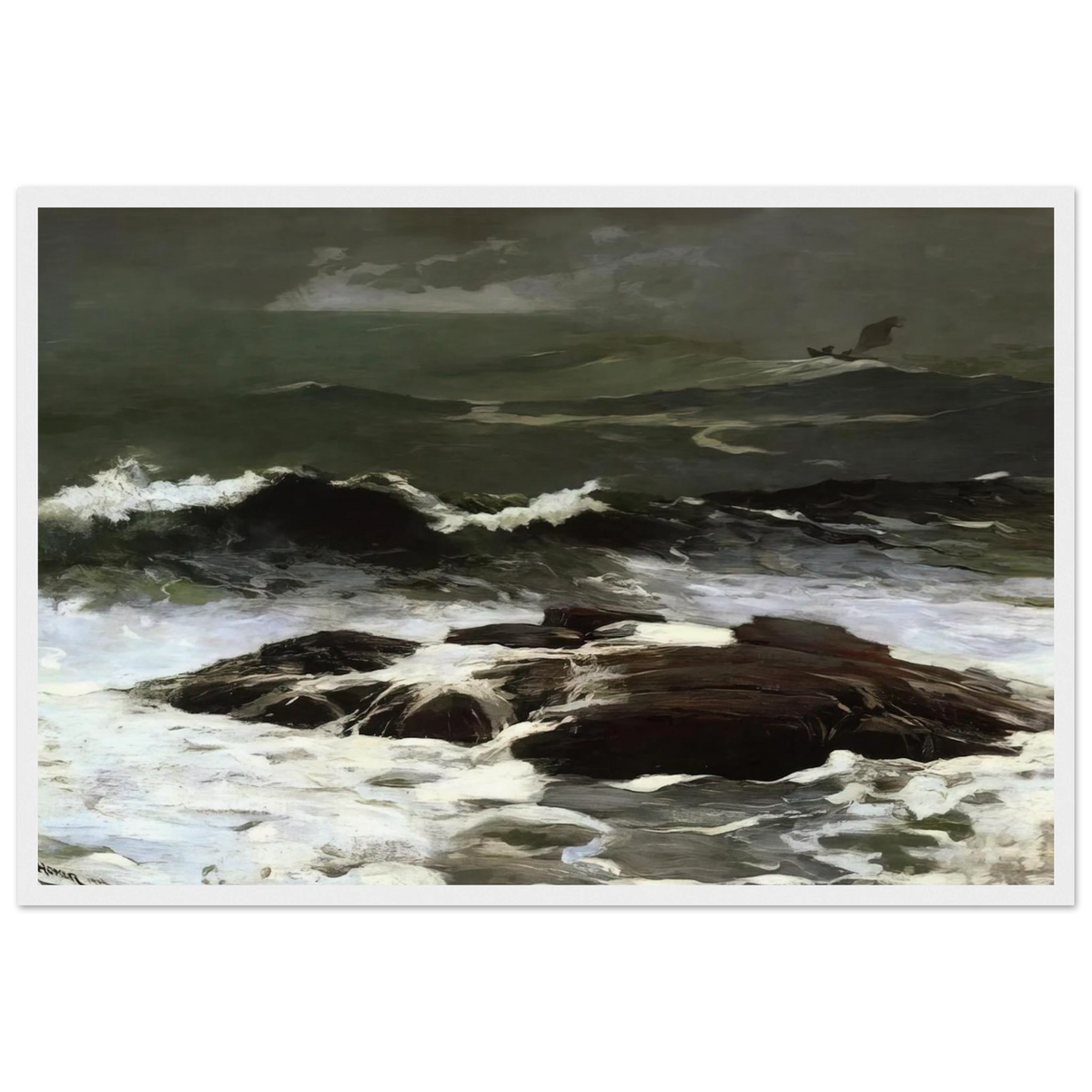 SUMMER SQUALL 1904 Framed Poster | Winslow Homer Framed Prints Wall Art | Winslow Homer Store