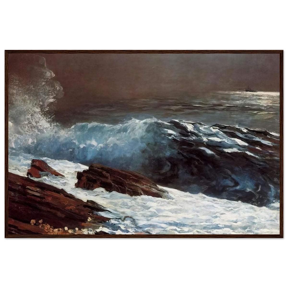 SUNLIGHT ON THE COAST Framed Poster | Winslow Homer Framed Prints Wall Art | Winslow Homer Store
