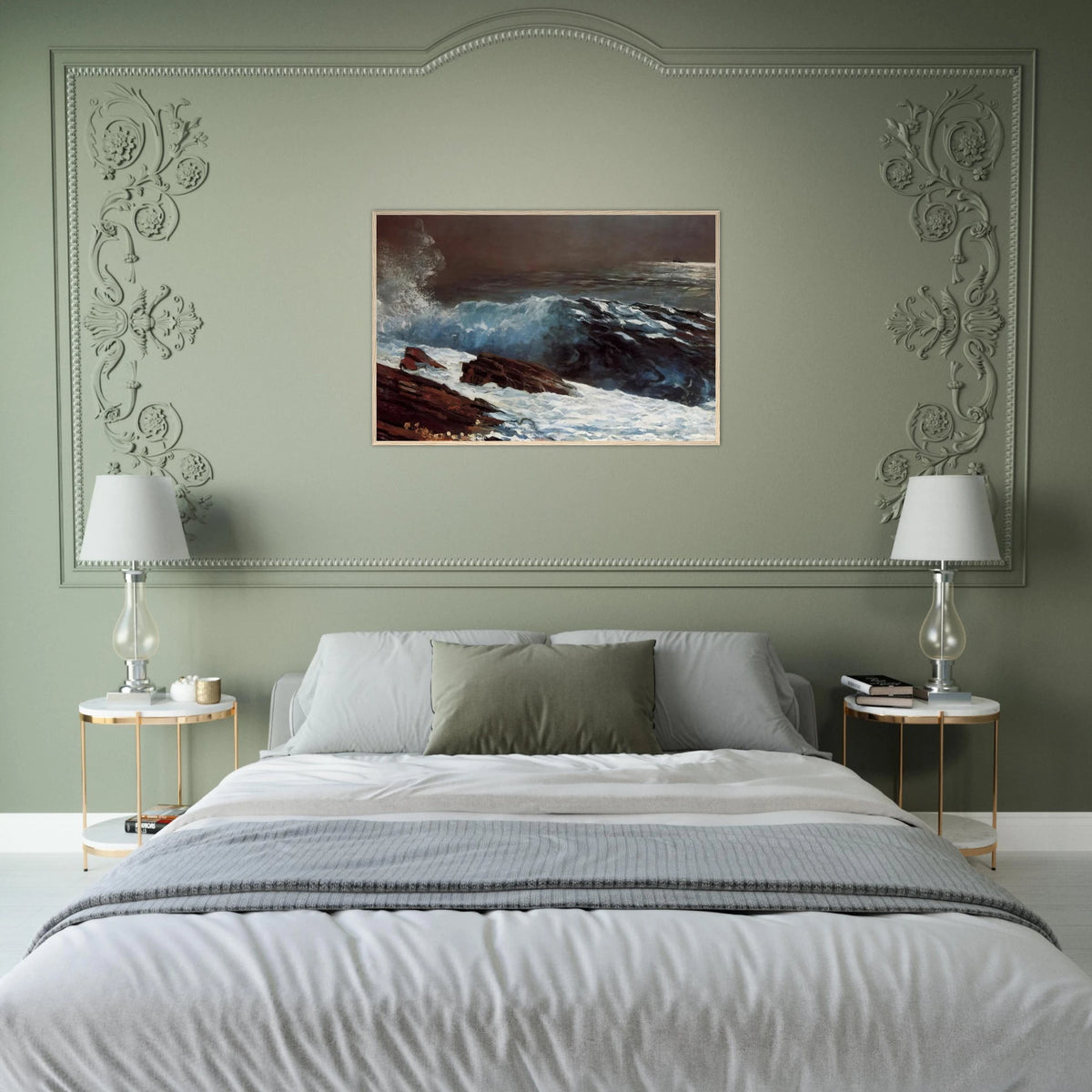 SUNLIGHT ON THE COAST Framed Poster | Winslow Homer Framed Prints Wall Art | Winslow Homer Store