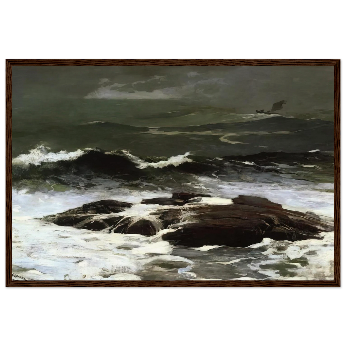 SUMMER SQUALL 1904 Framed Poster | Winslow Homer Framed Prints Wall Art | Winslow Homer Store