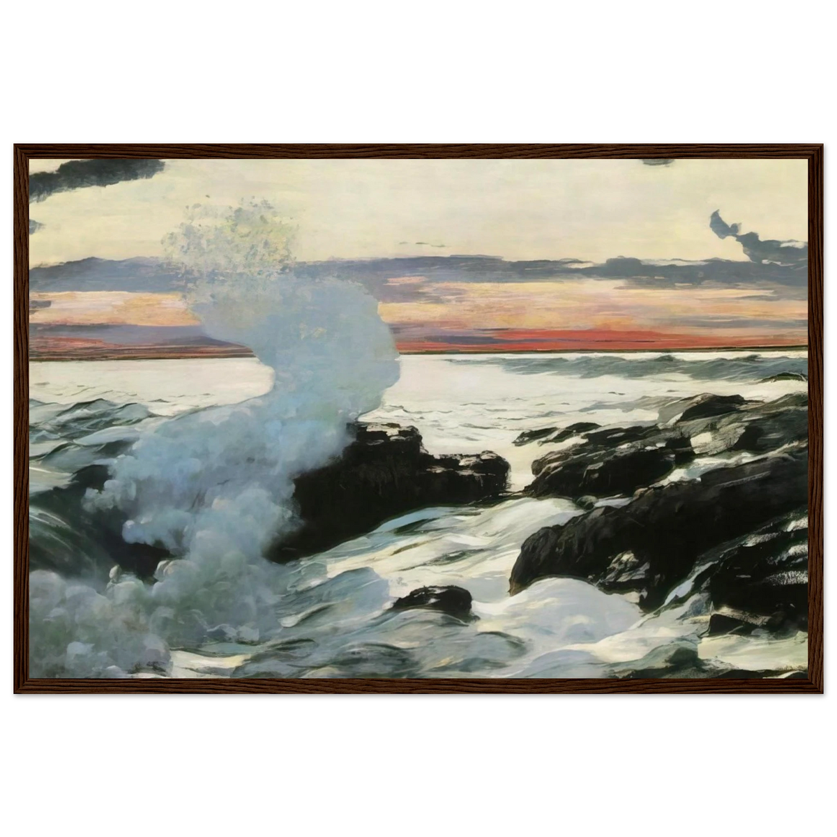 WEST POINT PROUT S NECK Framed Poster | Winslow Homer Framed Prints Wall Art | Winslow Homer Store