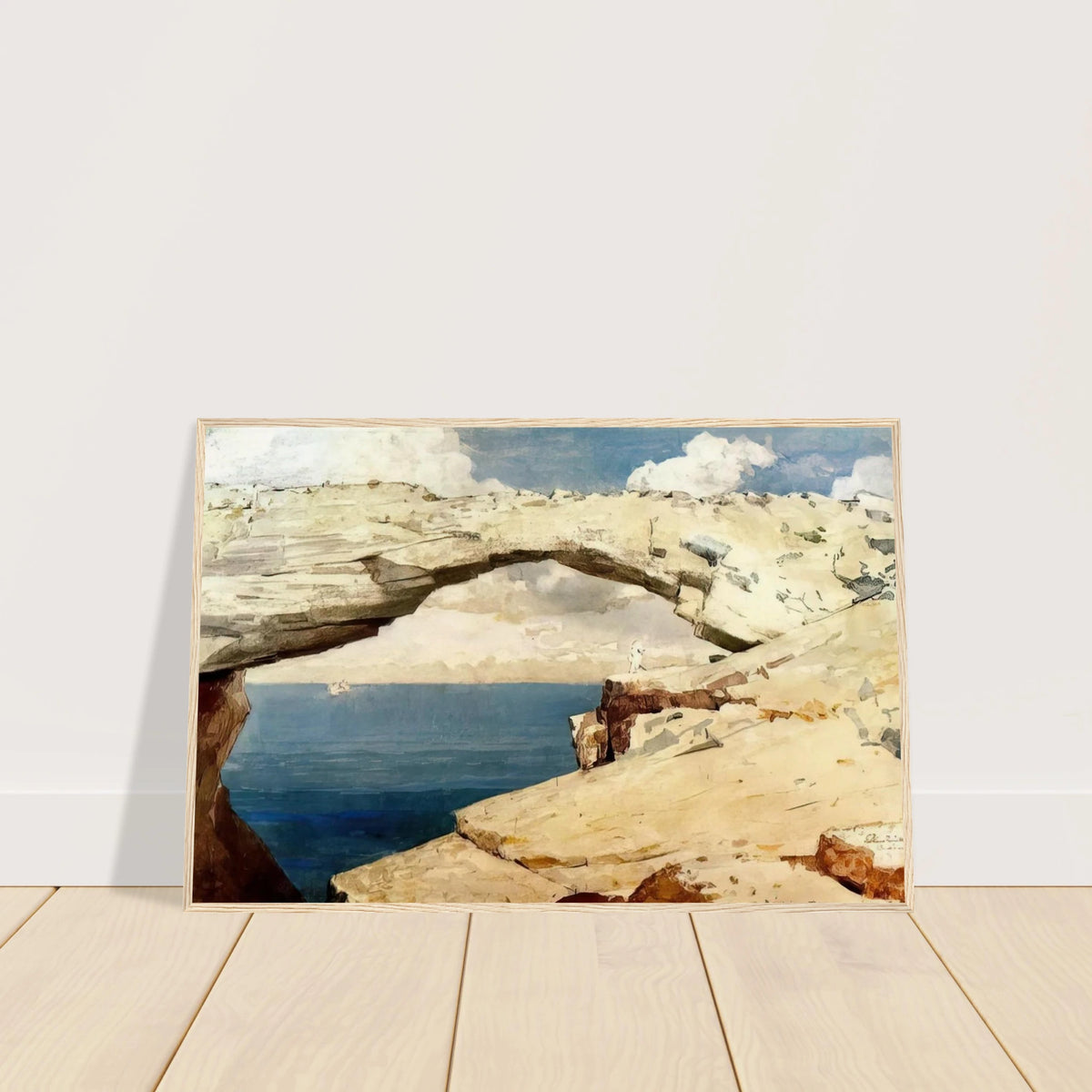 GLASS WINDOWS BAHAMAS 1885 Framed Poster | Winslow Homer Framed Prints Wall Art | Winslow Homer Store